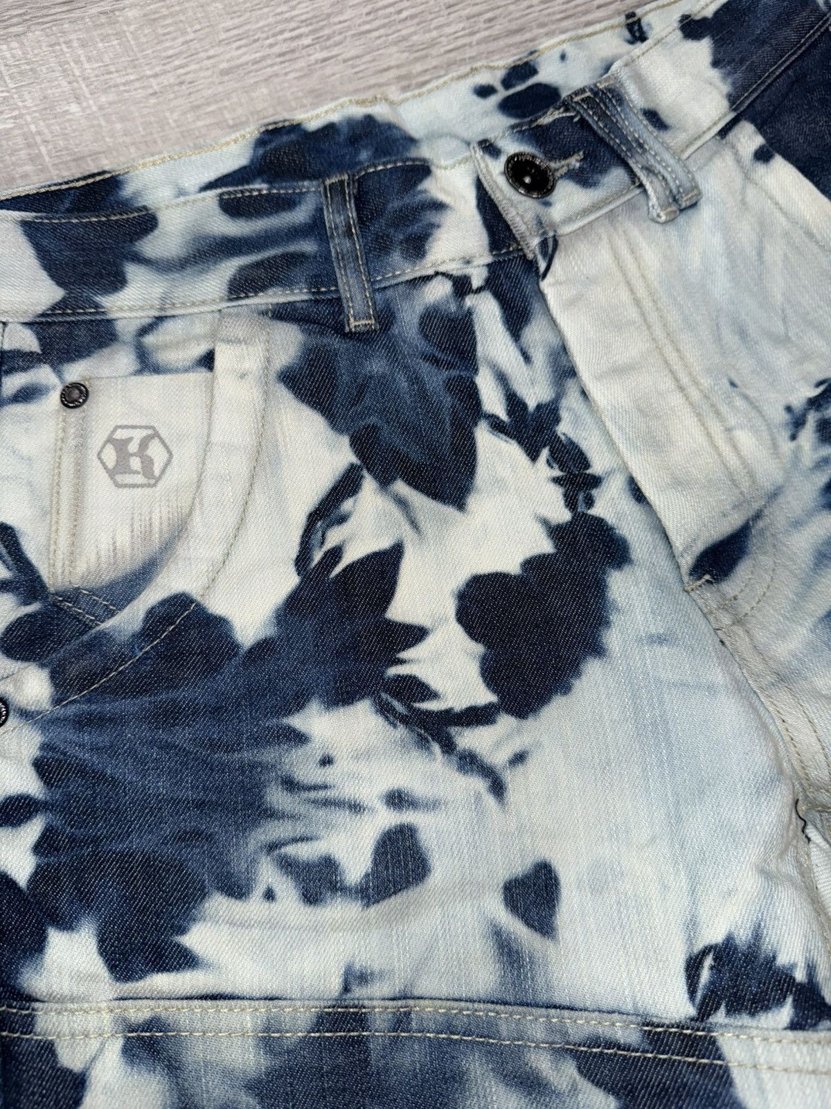 Japanese Brand × Vintage Blue and White Tie Dye Denim Size US 30 / EU 46 - 3 Thumbnail