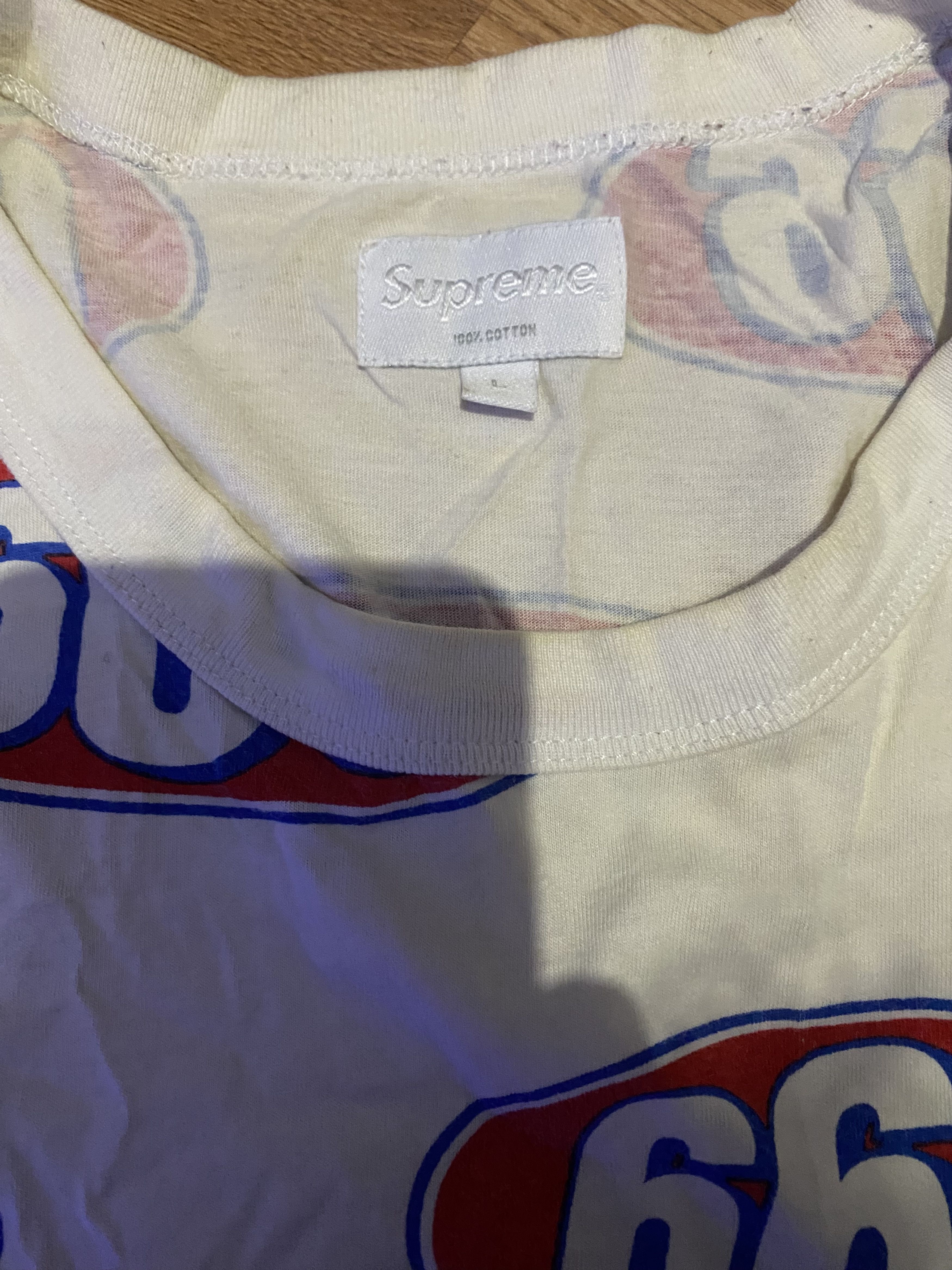 Supreme Supreme 666 all over print tee Size US XL / EU 56 / 4 - 4 Thumbnail