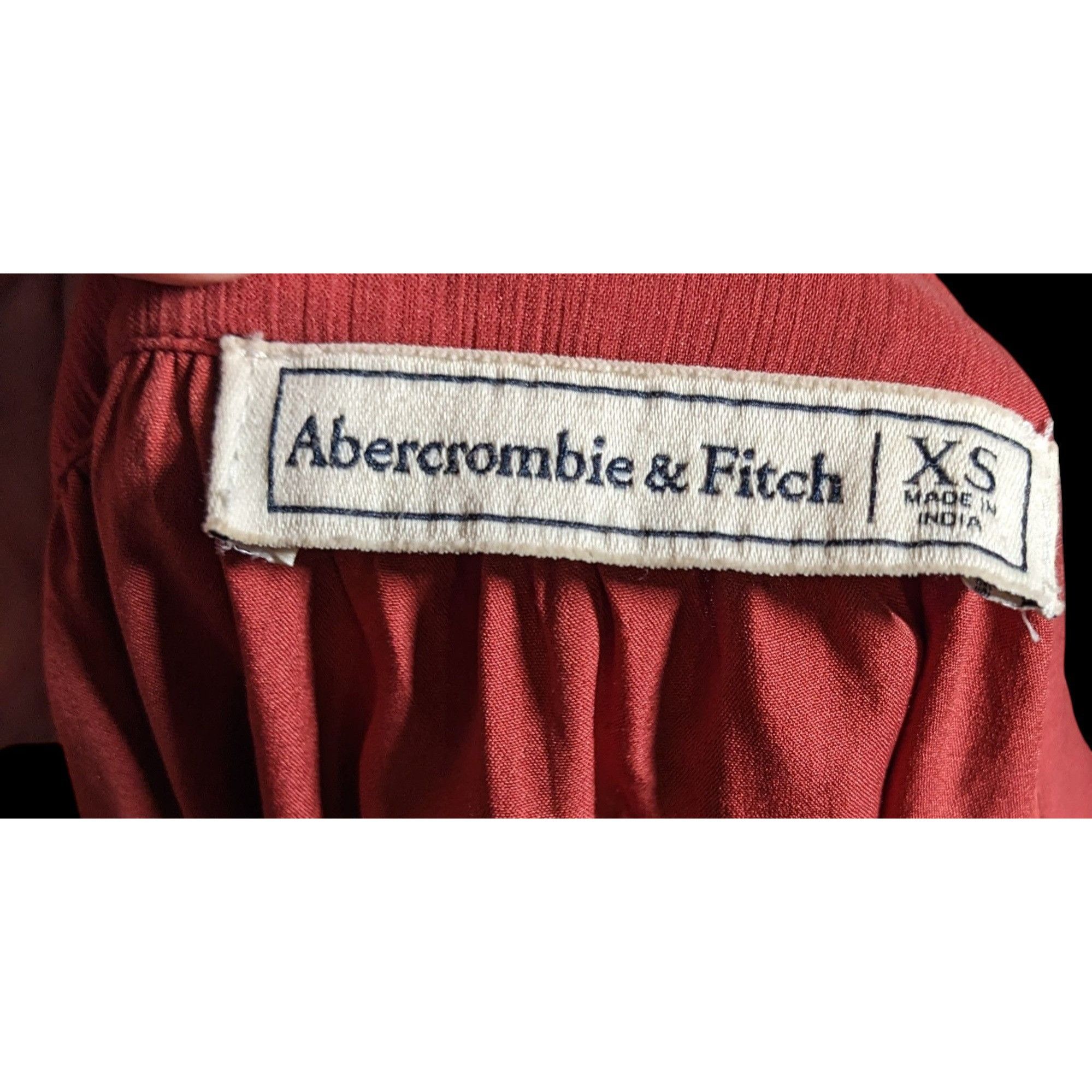 Abercrombie & Fitch Abercrombie & Fitch Preppy Boho Burgundy Ruffled Wrap Skirt Size 25" / US 0 / IT 36 - 8 Thumbnail