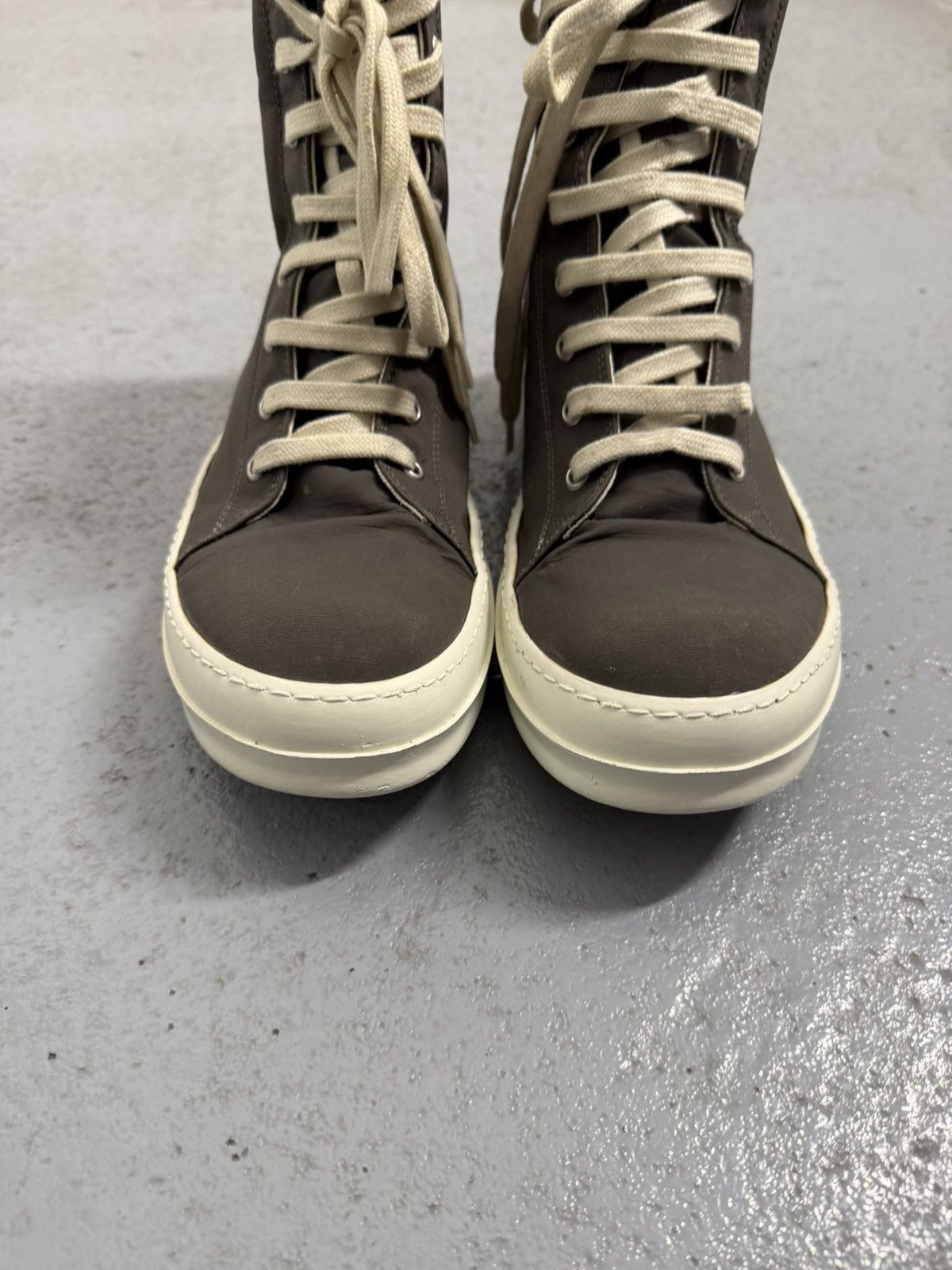 Rick Owens Drkshdw Rick Owens Drkshdw Vegan Ramones High Sneakers Size US 7 / EU 40 - 5 Thumbnail