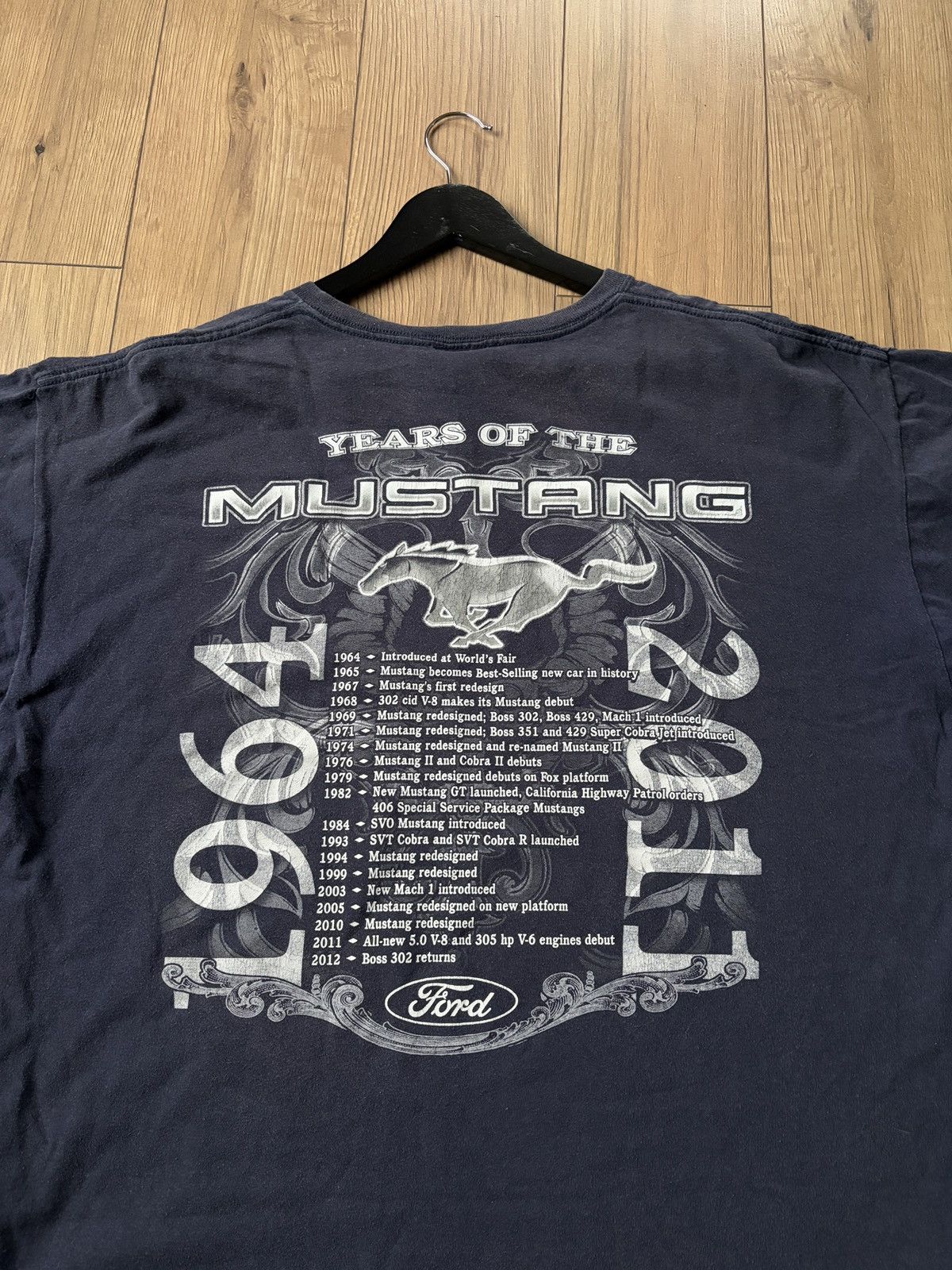 Ford Vintage Boxy Ford Mustang Faded T-shirt Size US XXL / EU 58 / 5 - 9 Thumbnail