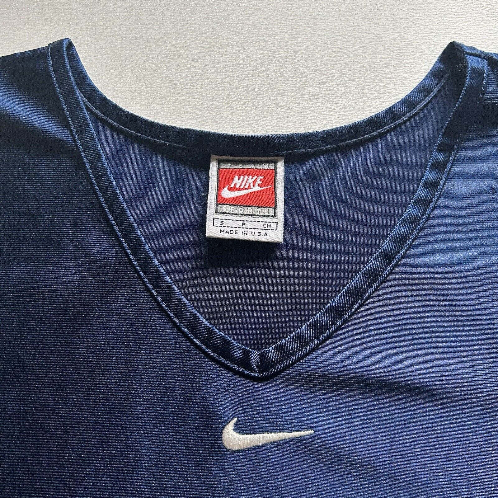 Nike Vintage 90s Nike Center Swoosh Jersey Tank Top Shirt Small Size US S / EU 44-46 / 1 - 3 Thumbnail