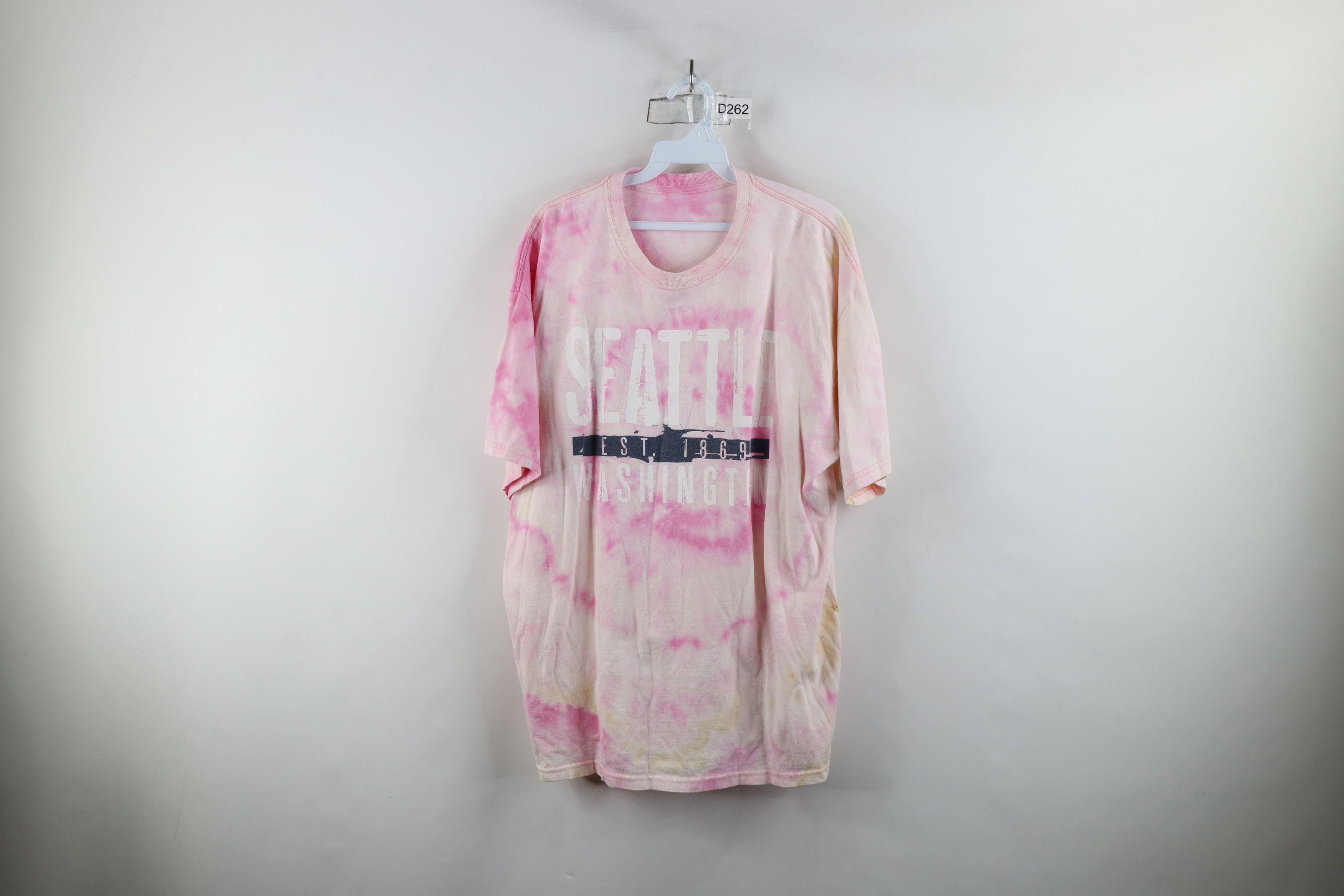 Vintage Vintage Streetwear Acid Wash Seattle Washington T-Shirt Size US XL / EU 56 / 4 - 1 Thumbnail