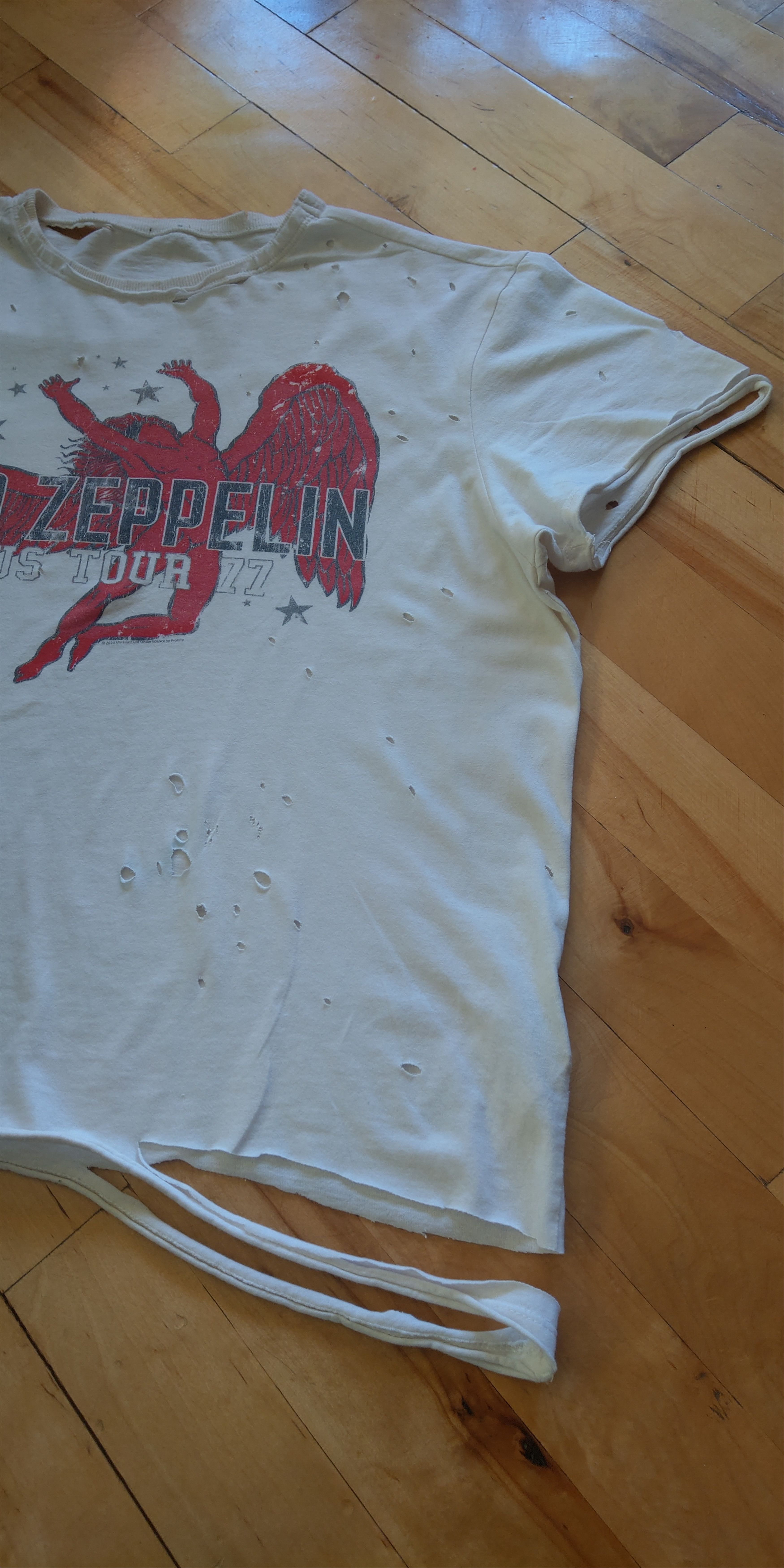Band Tees Led Zeppelin Custom Distressed T-shirt Size US L / EU 52-54 / 3 - 3 Thumbnail