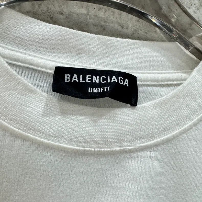 Balenciaga Balenciaga White PDF letter short-sleeved shirt Size US L / EU 52-54 / 3 - 3 Thumbnail
