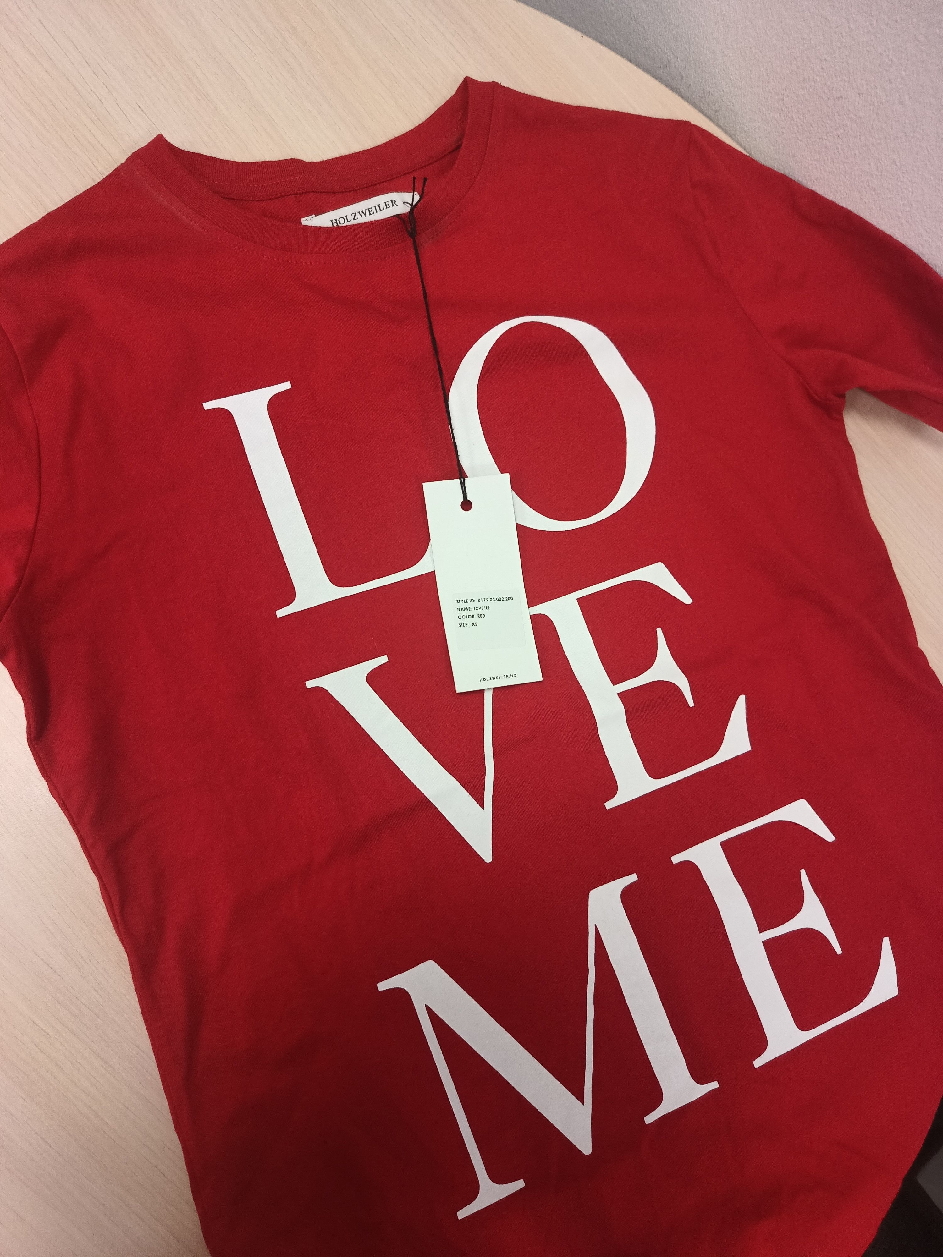 Holzweiler Red t-shirt with inscription Size XS / US 0-2 / IT 36-38 - 4 Thumbnail