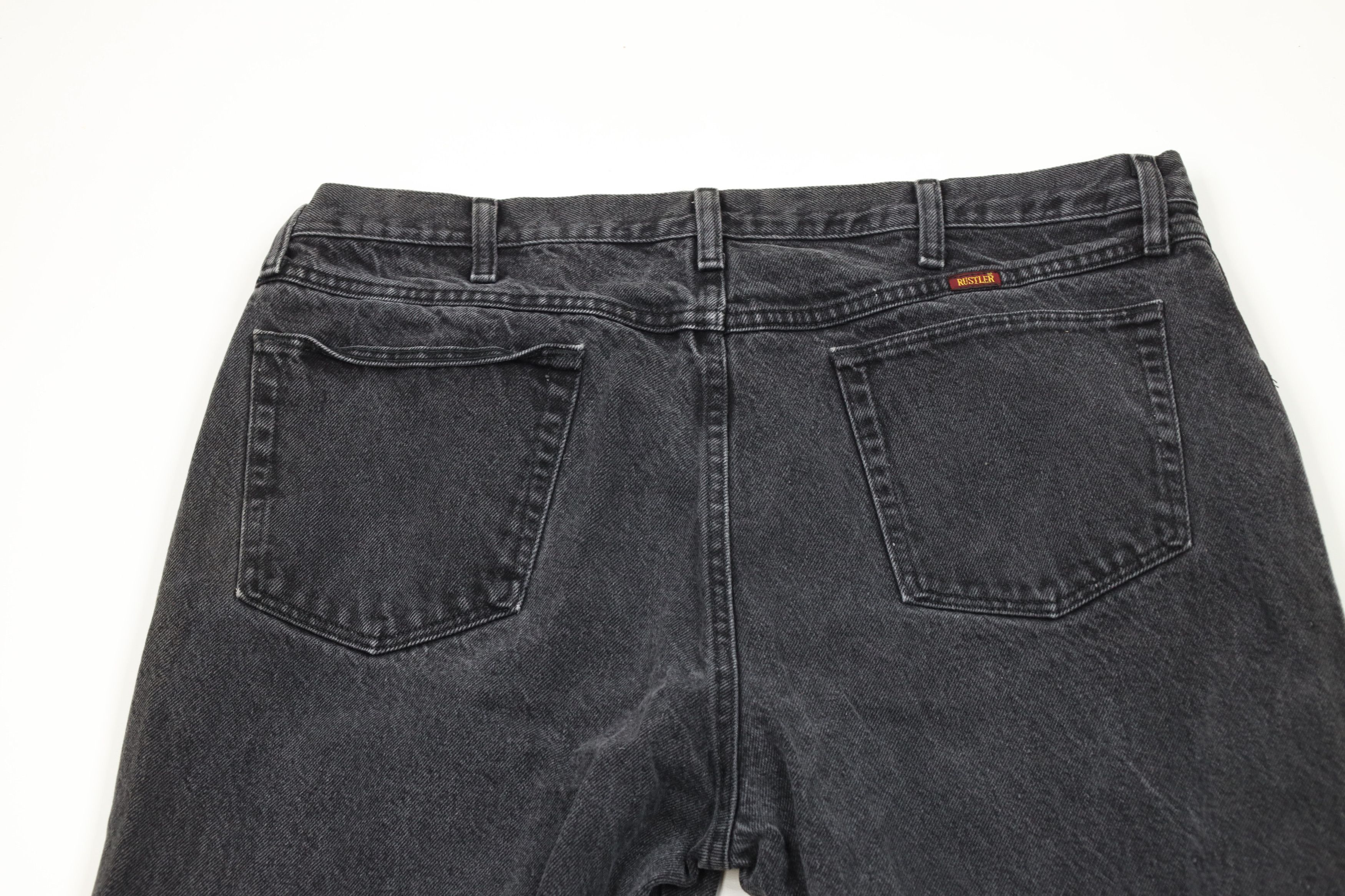 Vintage Vintage 90s Y2K Streetwear Straight Leg Denim Jeans Black Size US 40 / EU 56 - 9 Thumbnail