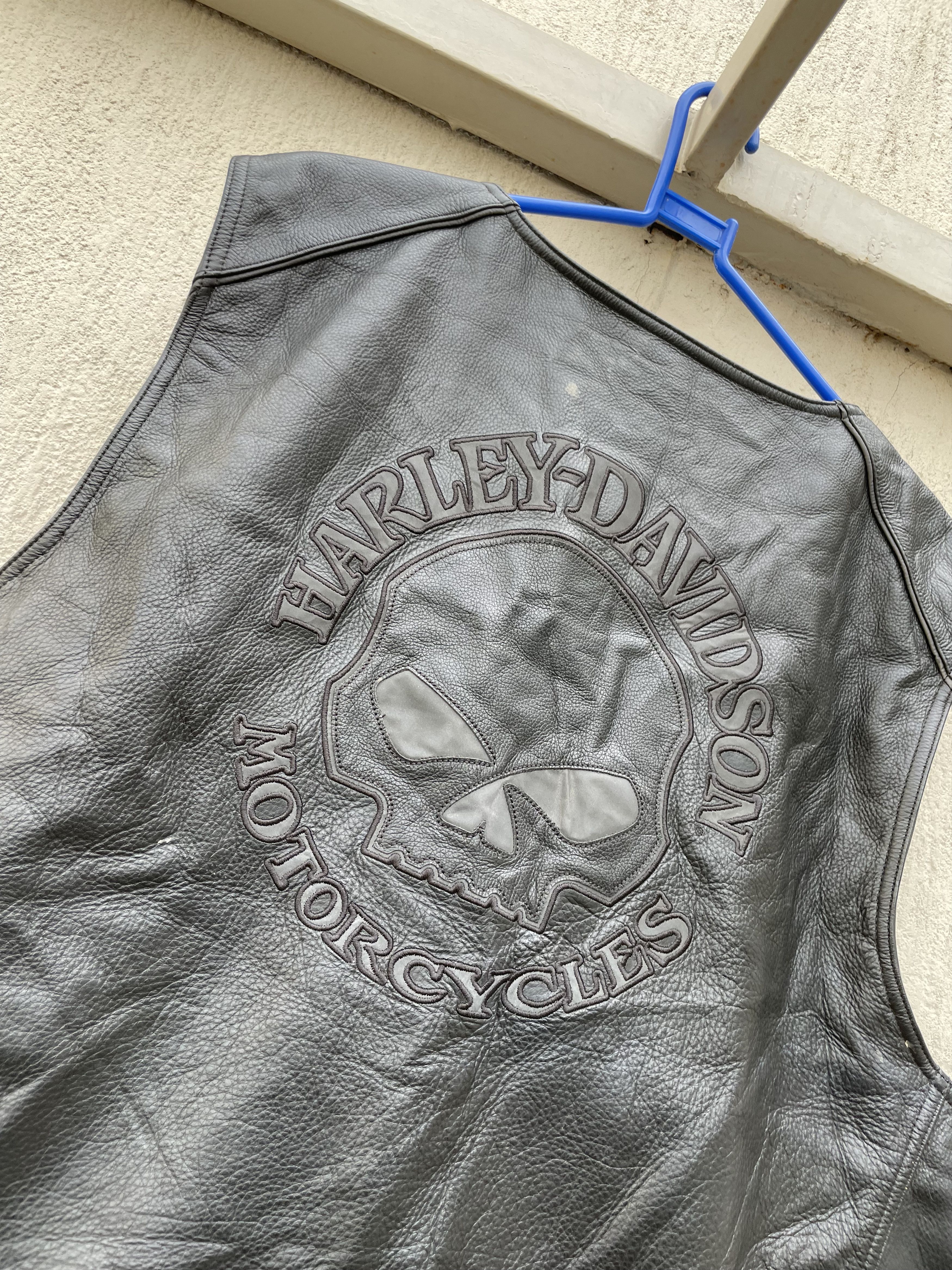 Harley Davidson Harley Davidson leather biker vest Size US XXL / EU 58 / 5 - 3 Thumbnail