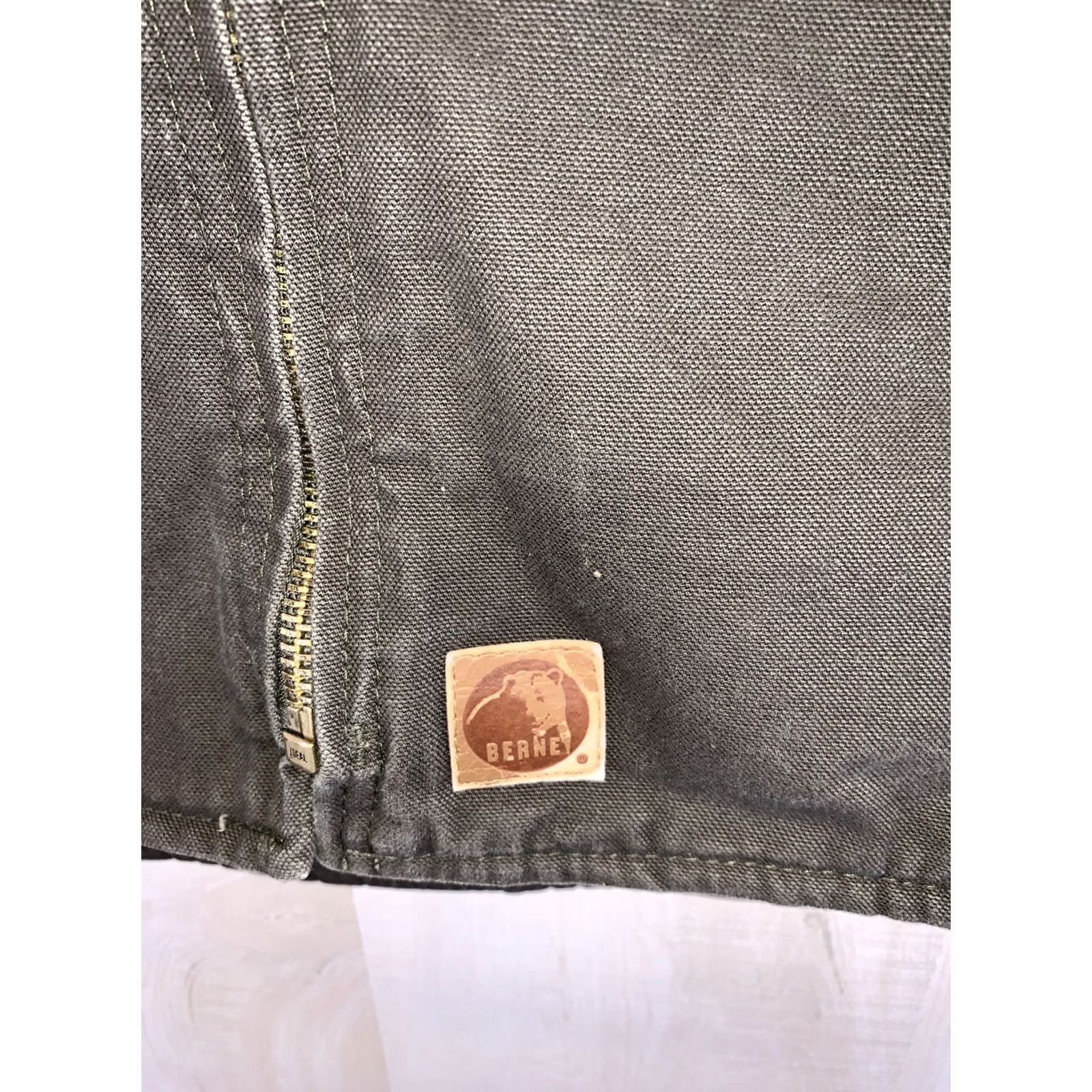 Vintage VINTAGE Berne Green Canvas Sherpa Fleece Lined Vest Mens XL Distressed Weathered Casual Size US XL / EU 56 / 4 - 4 Thumbnail