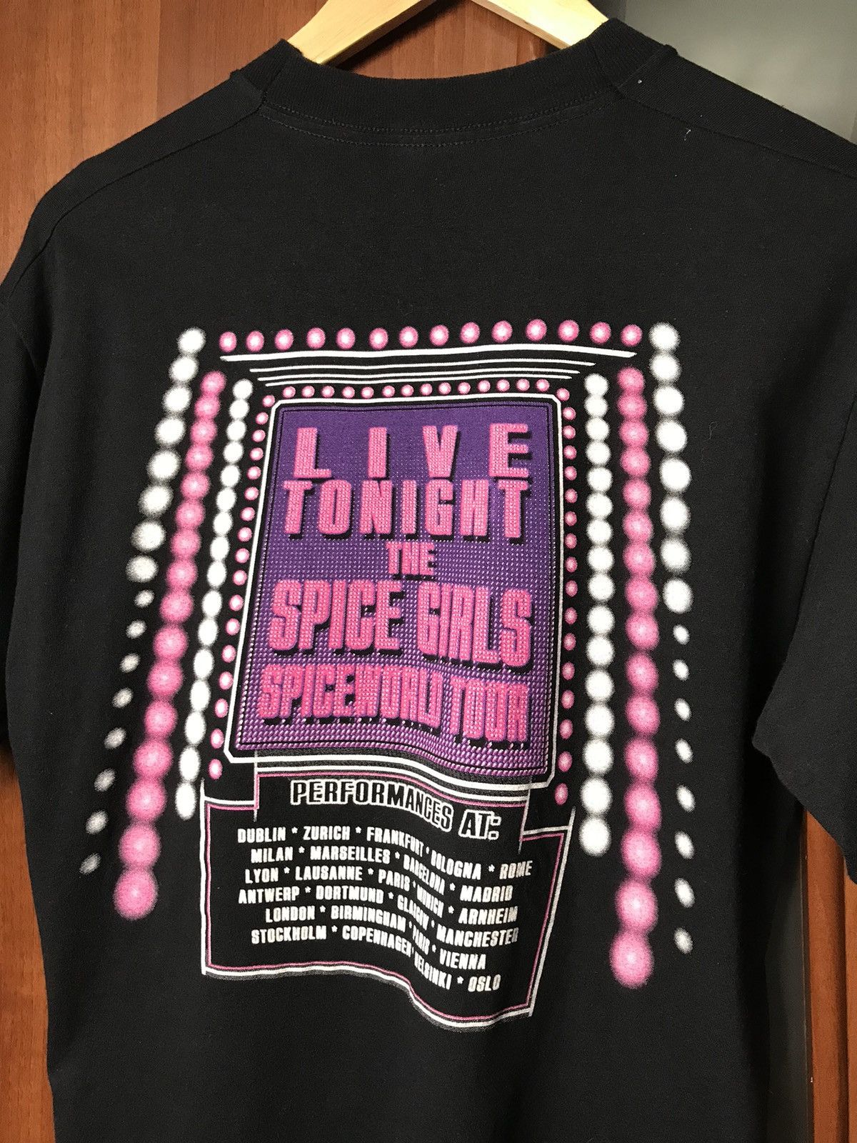 Vintage 1998s Spice Girls Live tonight tour t shirt