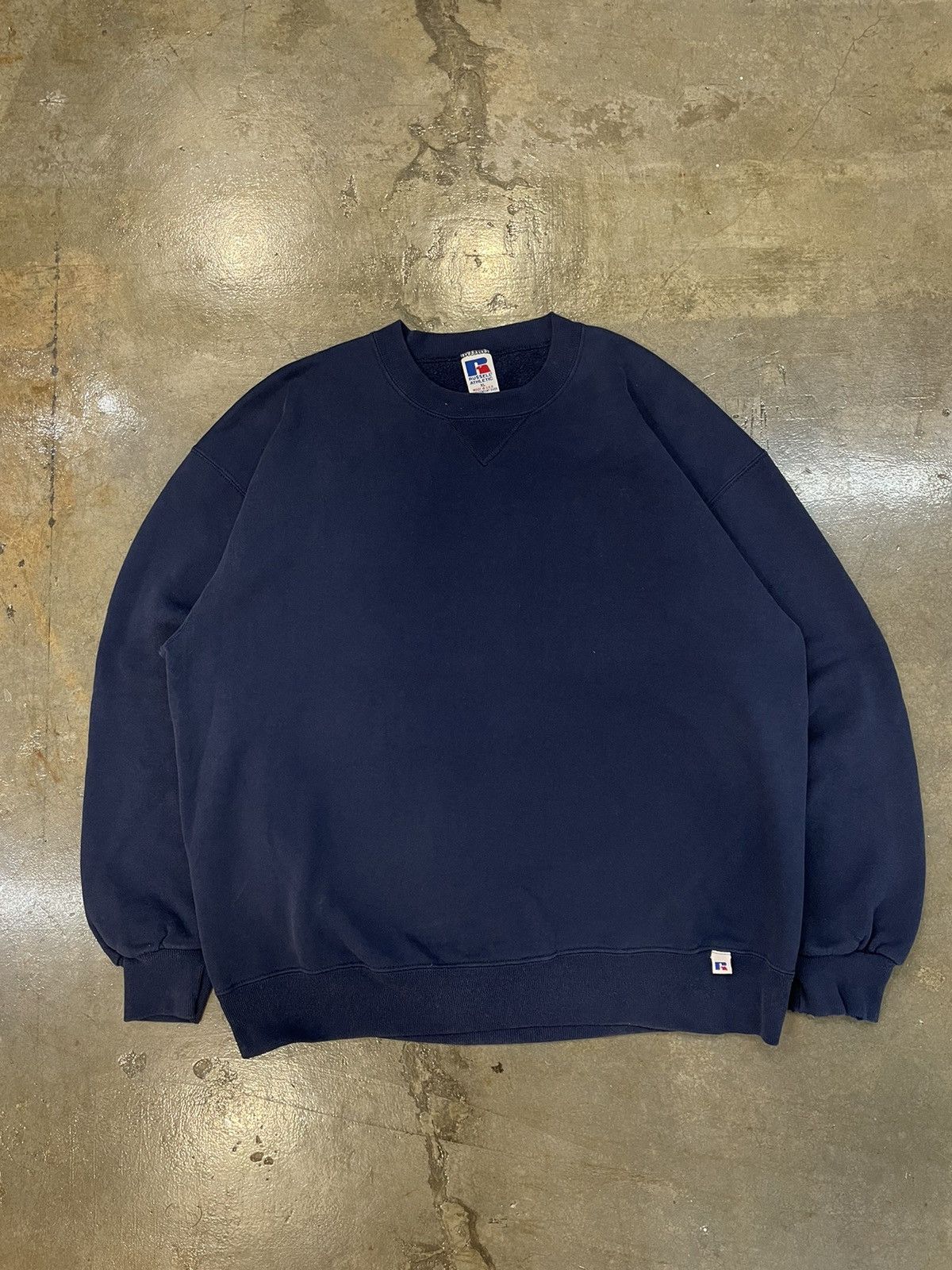 Russell Athletic Vintage Russel Navy Blue Sweatshirts Size US XL / EU 56 / 4 - 1 Thumbnail