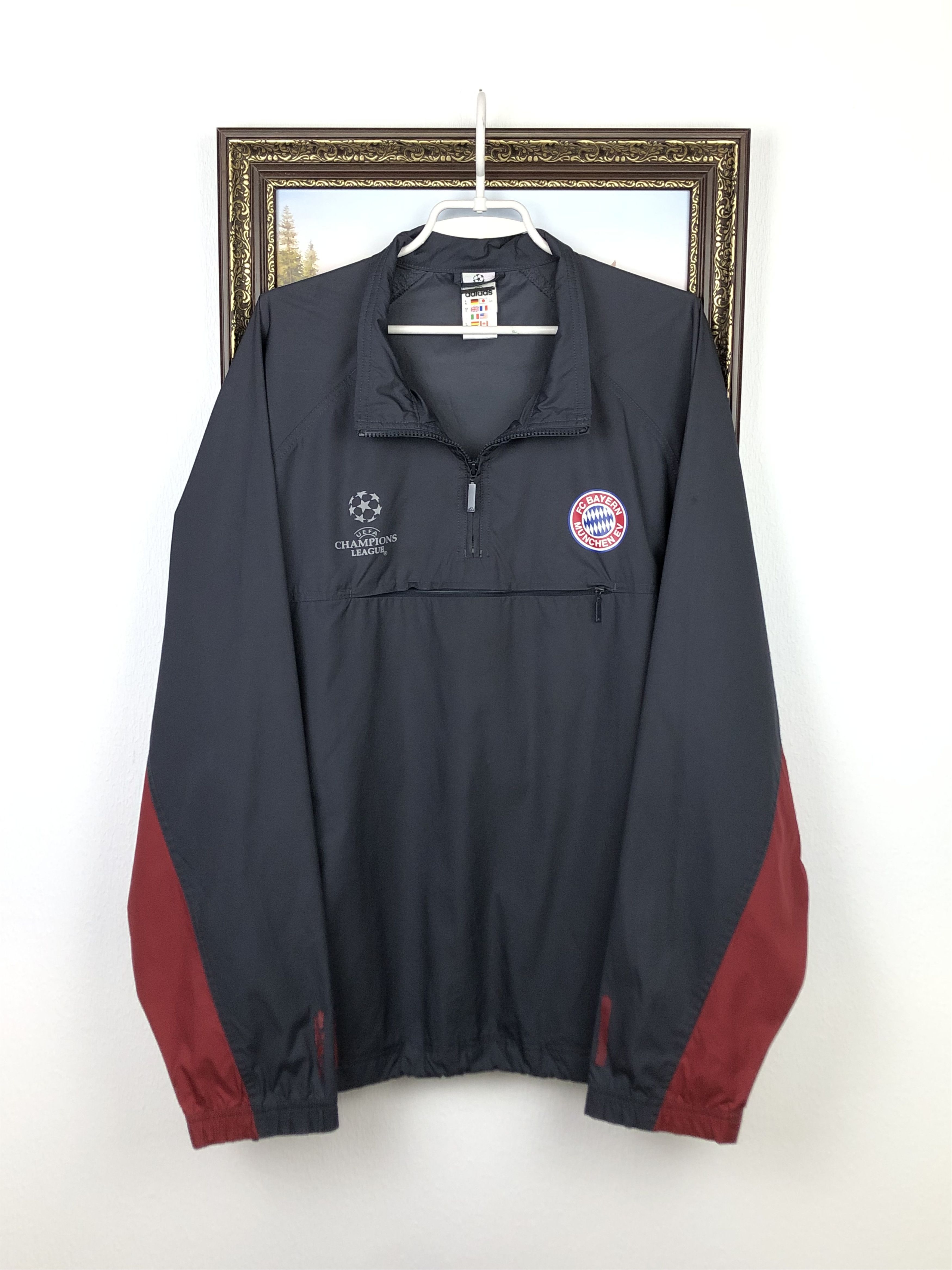 Vintage 90's Adidas Bayern Munich Football Jacket Soccer