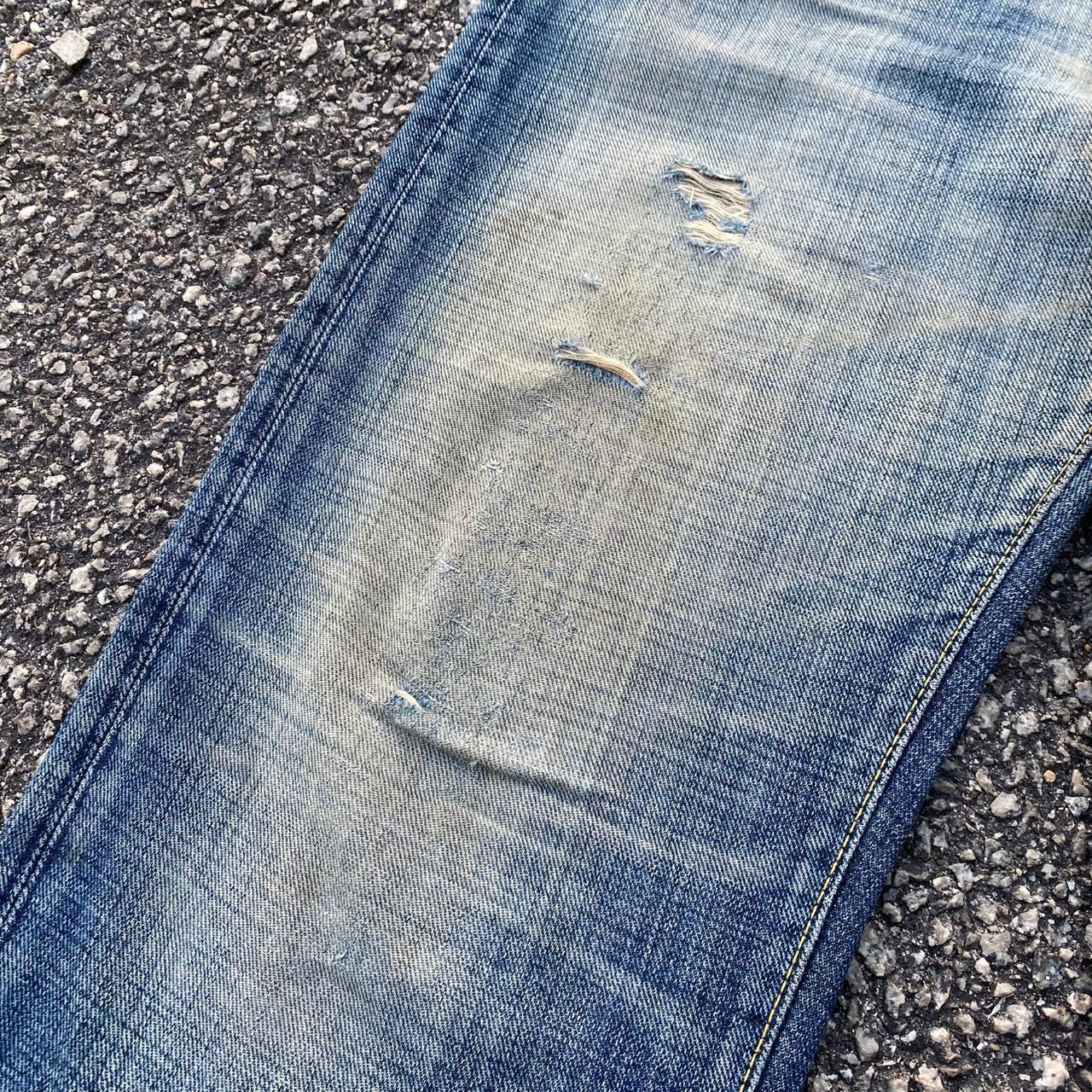 If Six Was Nine Vintage G Heart Limited Edition Distressed Denim Size US 34 / EU 50 - 13 Thumbnail