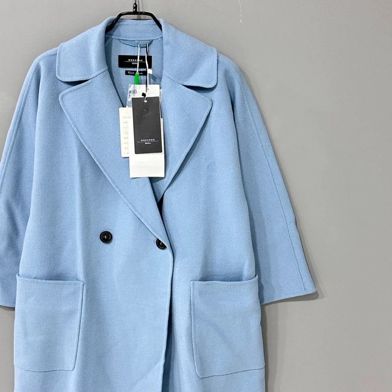 Max Mara Max Mara Light blue wool coat Size S / US 4 / IT 40 - 2 Thumbnail
