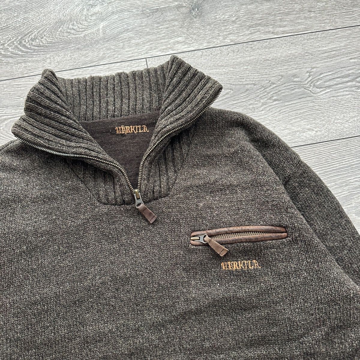 Hunter Härkila Windstopper Wool Sweater 1/4 Zip Windproof Lining Size US S / EU 44-46 / 1 - 3 Thumbnail