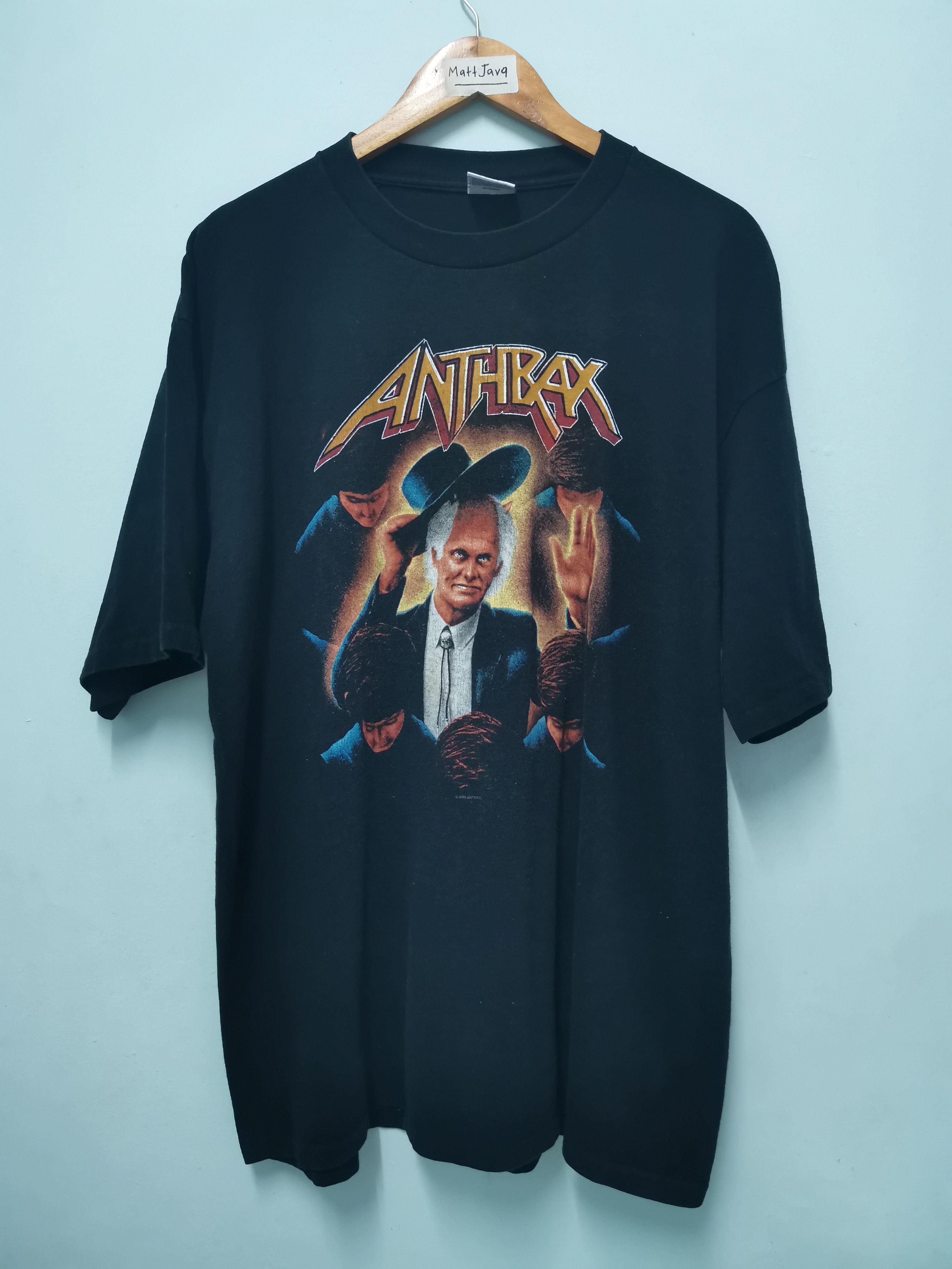 Band Tees Vintage Anthrax Bee Line Across America Band Tee Metallica Size US XL / EU 56 / 4 - 2 Thumbnail