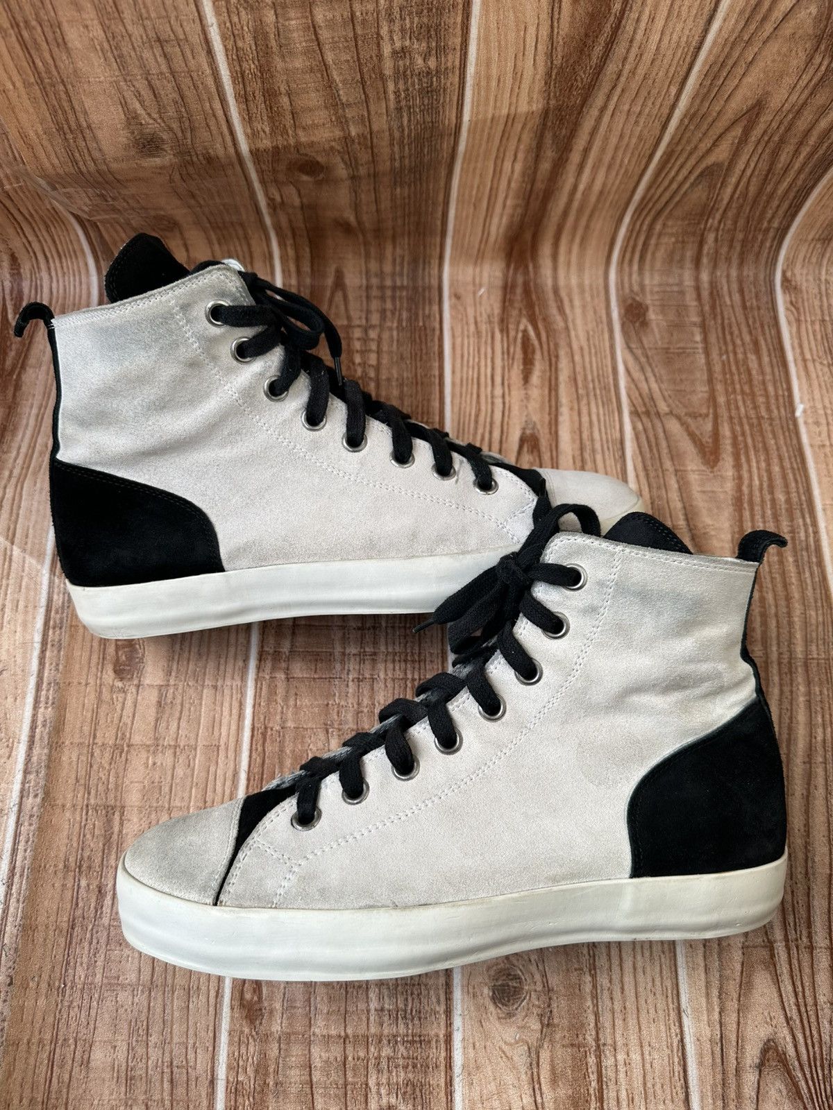 Ann Demeulemeester Ann D Scamocciato Hightop Sneaks Suede Hightops Size US 8 / EU 41 - 11 Thumbnail