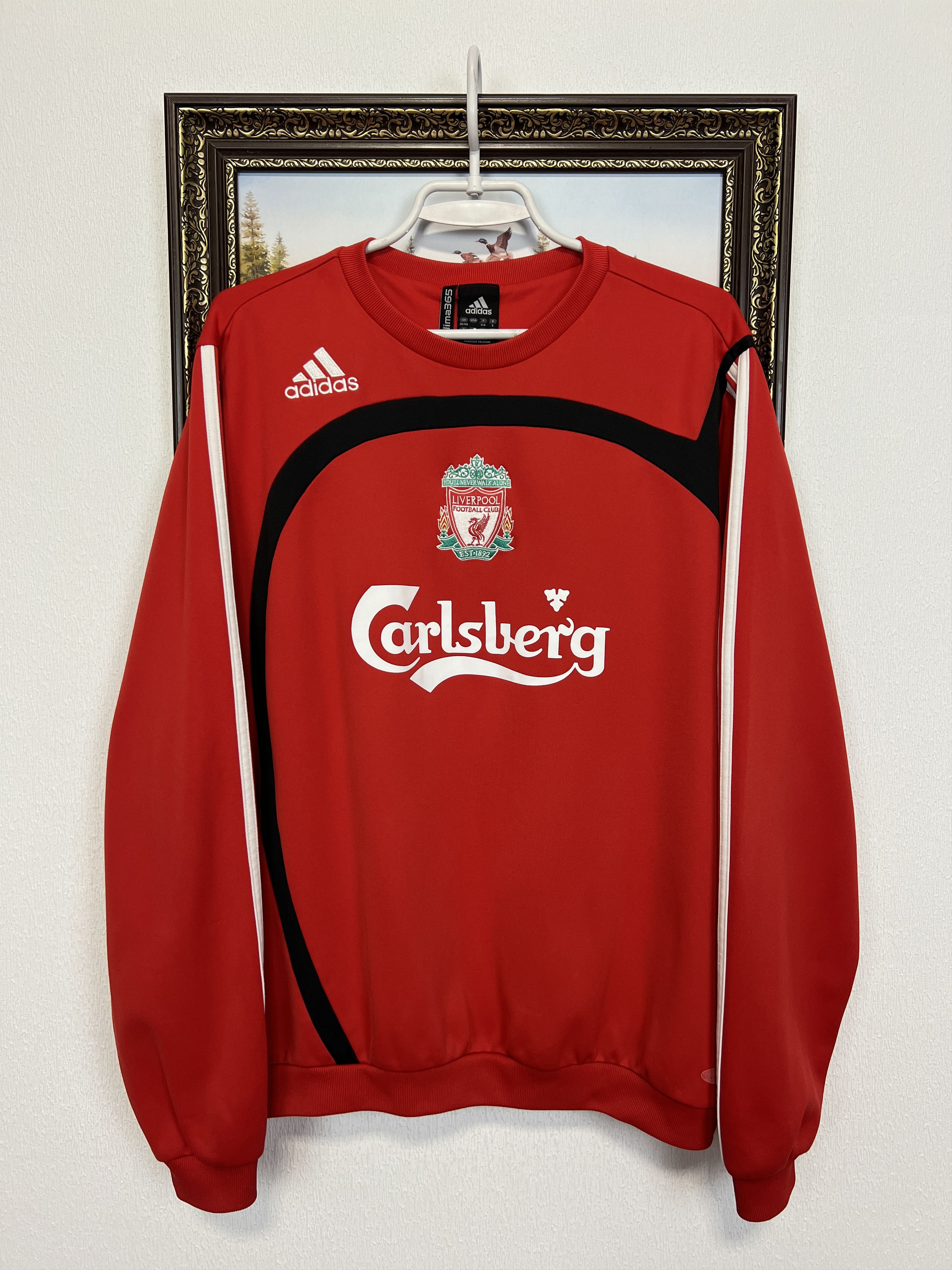 Adidas Liverpool Football Sweatshirt Track Top Crewneck Rare Size US M / EU 48-50 / 2 - 1 Thumbnail