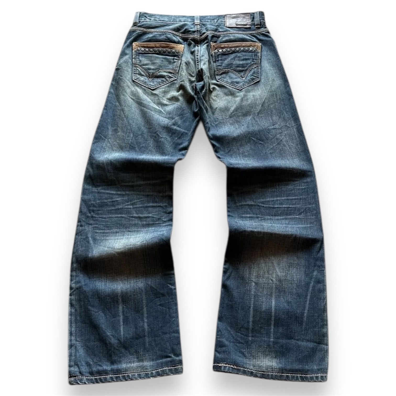 Japanese Brand 2000s Levi's Silver Tab Studded Baggy Wash Jeans y2k Lgb Size US 30 / EU 46 - 1 Thumbnail