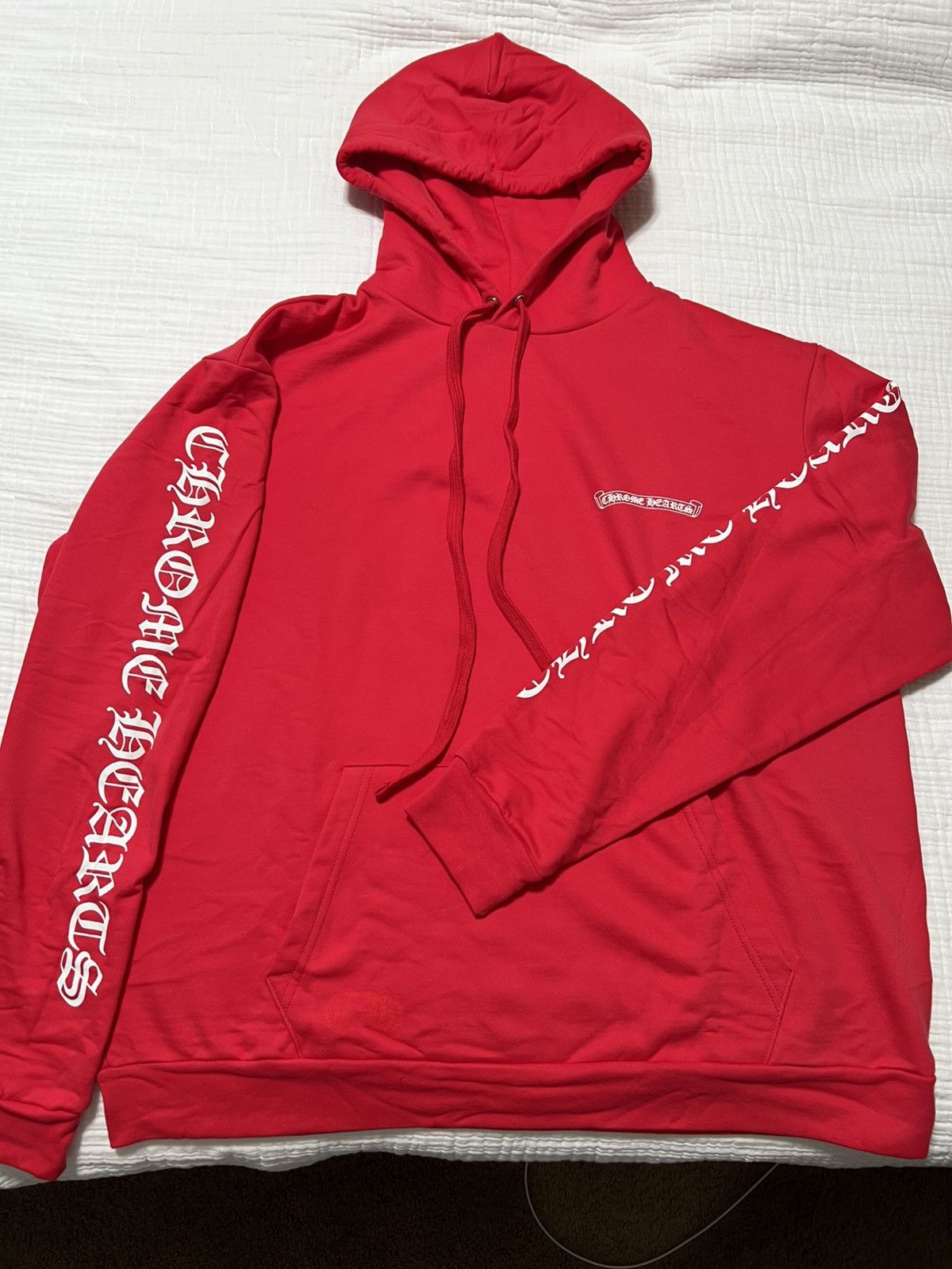 CHROME HEARTS スクロール パーカー レッド SCROLL HOODIE RED Chrome Hearts Matty Boy Red Spark Sweater Hoodie – Savonches
