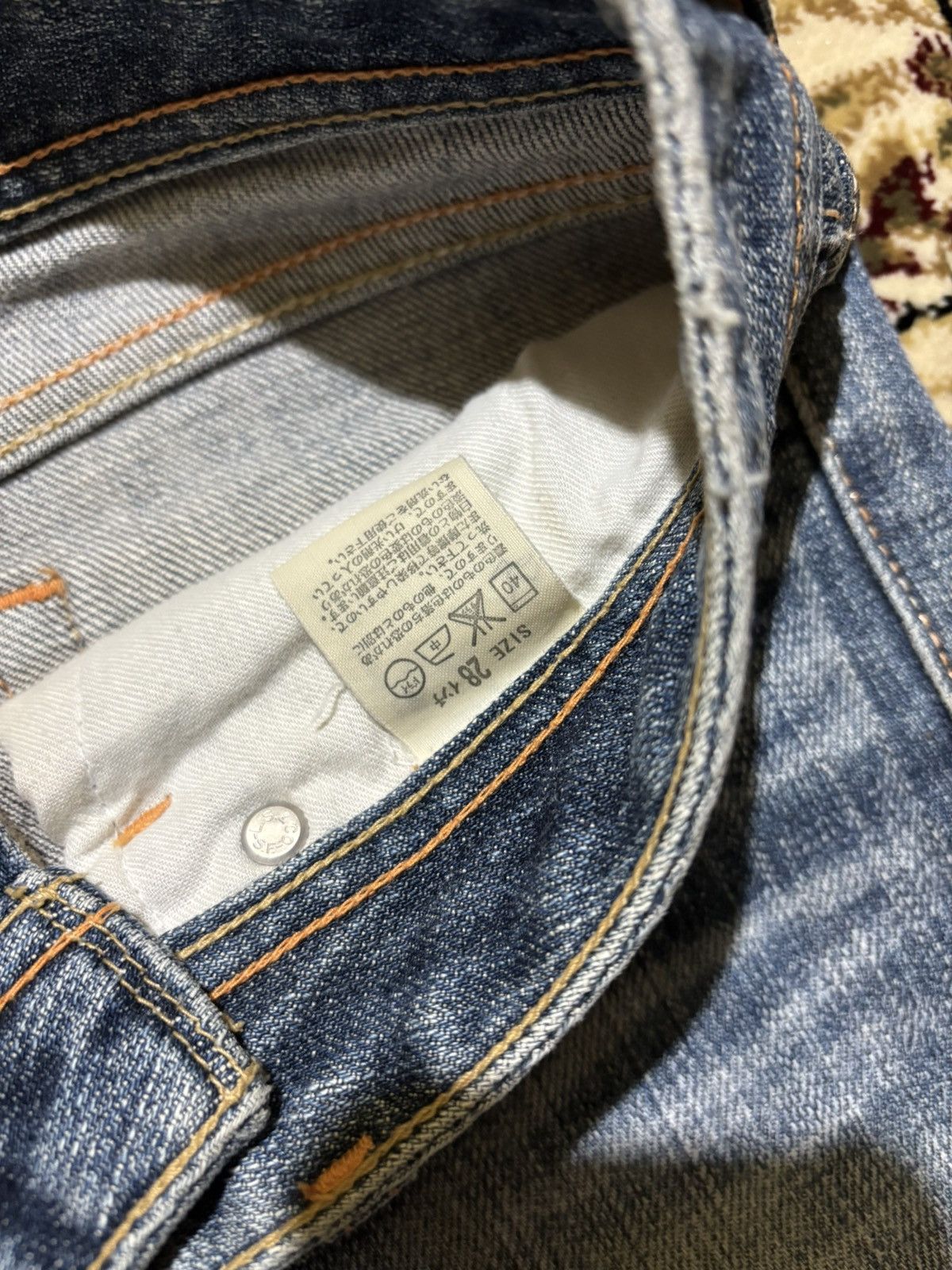 Levi's Y2k Levis Flared Faded Distressed Jeans Size US 28 / EU 44 - 10 Thumbnail