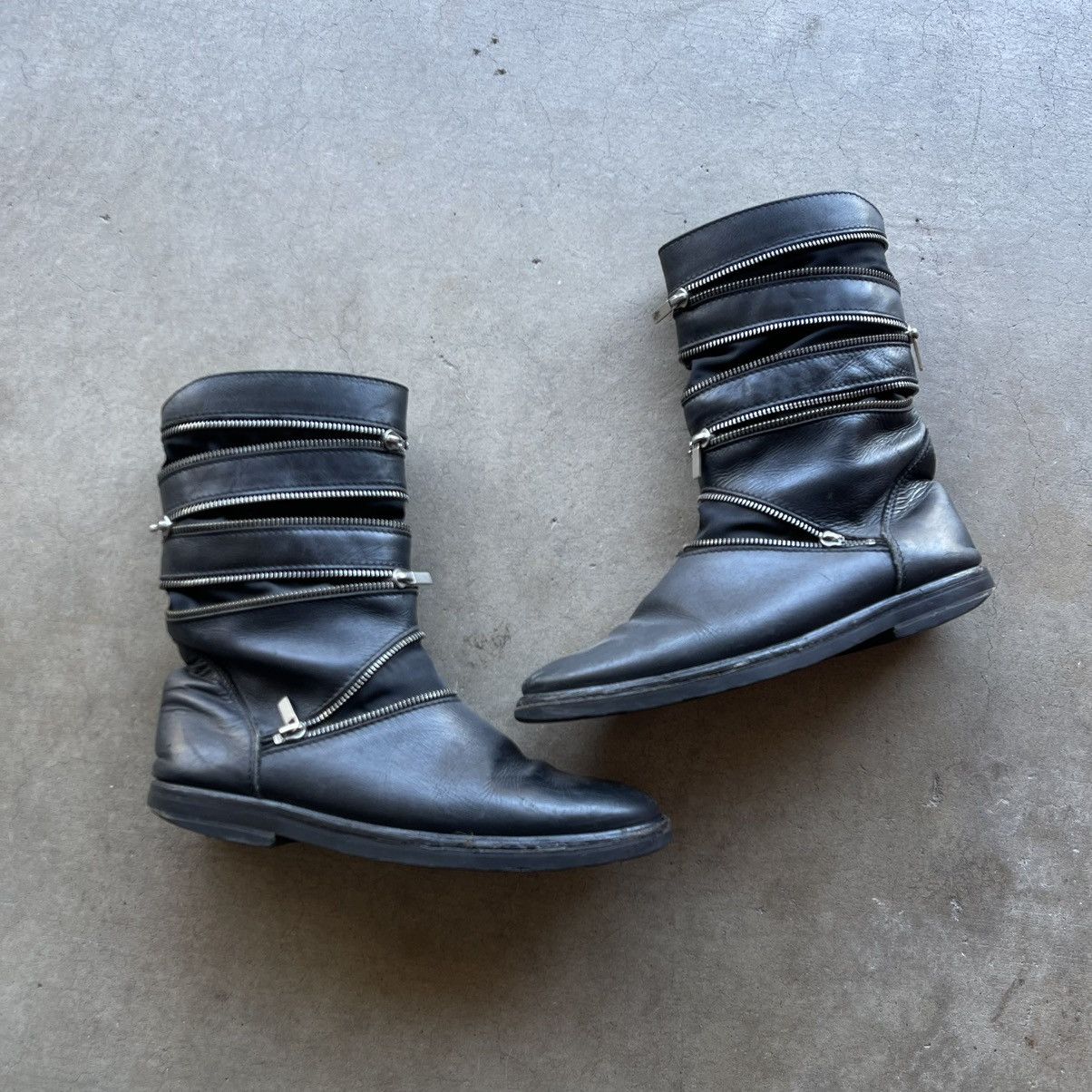 Raf Simons Raf Simons SS06 Accordion Zipper Boots Size US 9.5 / EU 42-43 - 1 Thumbnail