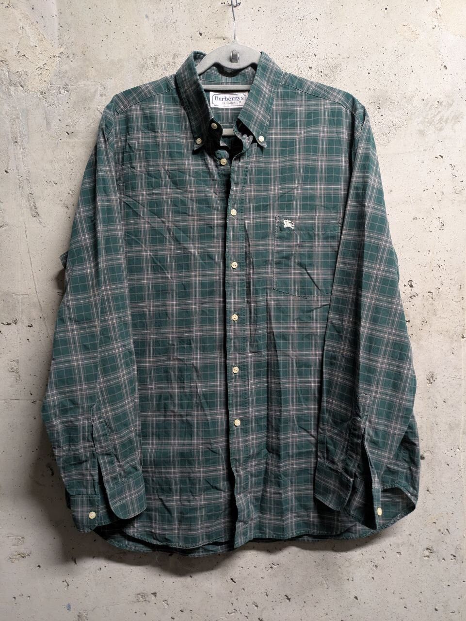 Burberry Burberrys mini logo plaid shirt Size US L / EU 52-54 / 3 - 1 Thumbnail