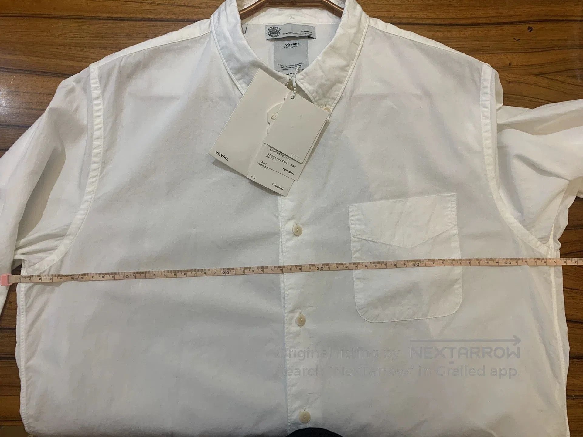 Visvim visvim Lightning Sleeve White Shirt. Size US M / EU 48-50 / 2 - 5 Thumbnail