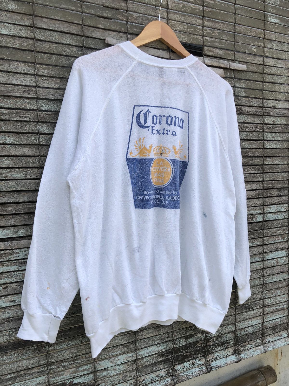 Vintage Vintage Distressed Corona Extra Sweatshirts Size US XL / EU 56 / 4 - 2 Thumbnail