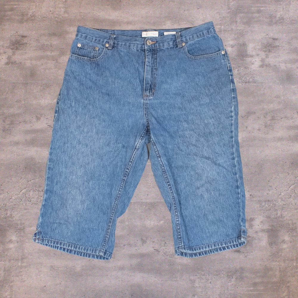 Northern Reflections × Vintage Y2K 2000's Northern Reflections Midwash Baggy Capris Shorts Size US 34 / EU 50 - 1 Thumbnail