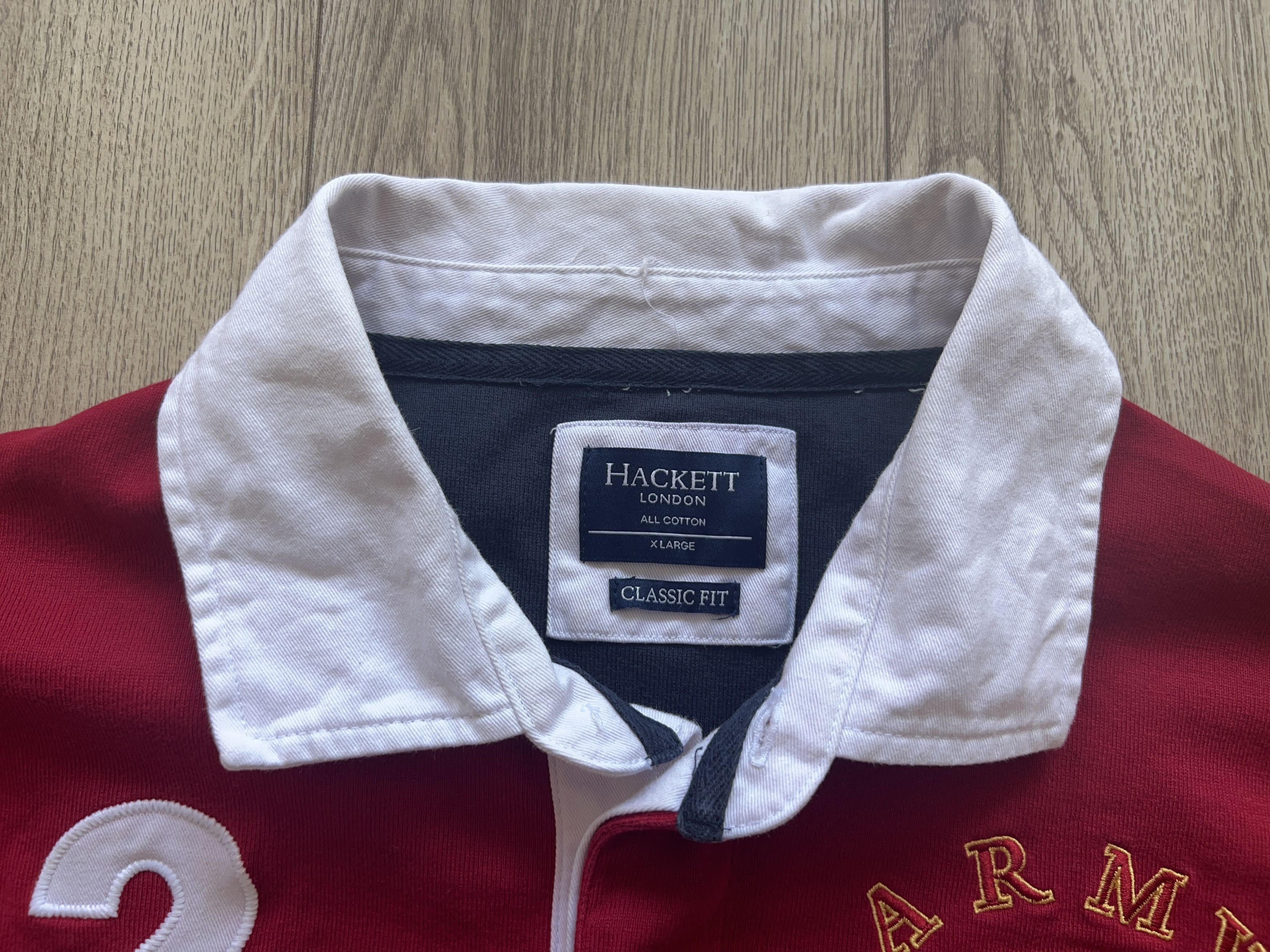 Hackett Hackett London Polo Long Sleeve Shirt Rugby Cotton Size US XL / EU 56 / 4 - 2 Thumbnail