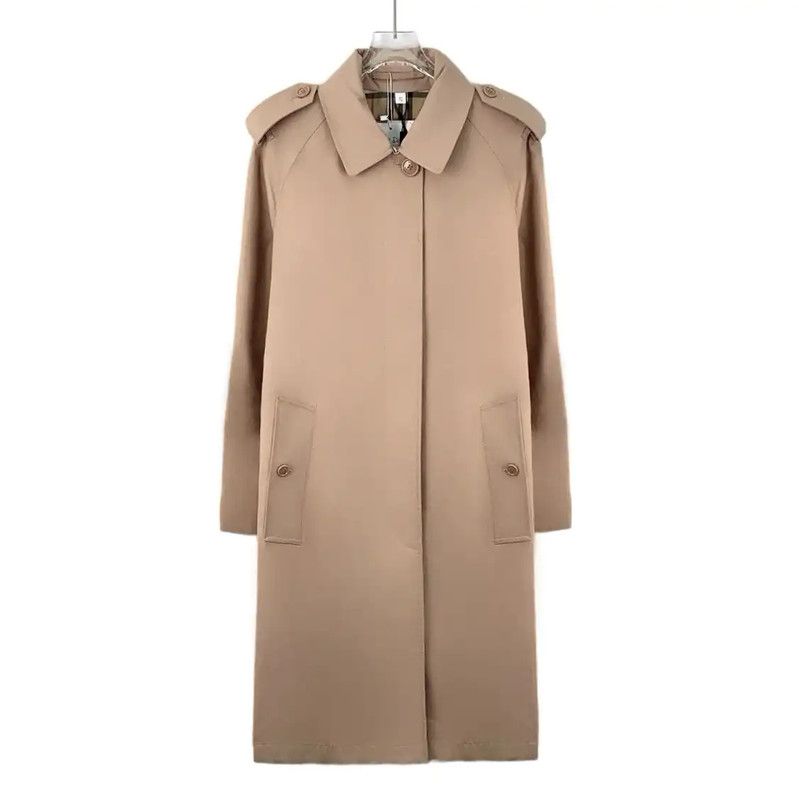 Burberry Burberry Pink Cotton Women's Trench Coat Size XS / US 0-2 / IT 36-38 - 1 Thumbnail