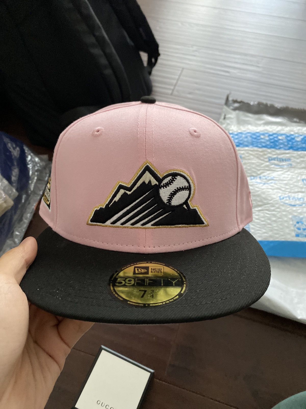 Hat Club × New Era Hat Club Rockies New Era Pink/Black 7 3/4 Fitted - BRAND NEW Size ONE SIZE - 2 Thumbnail