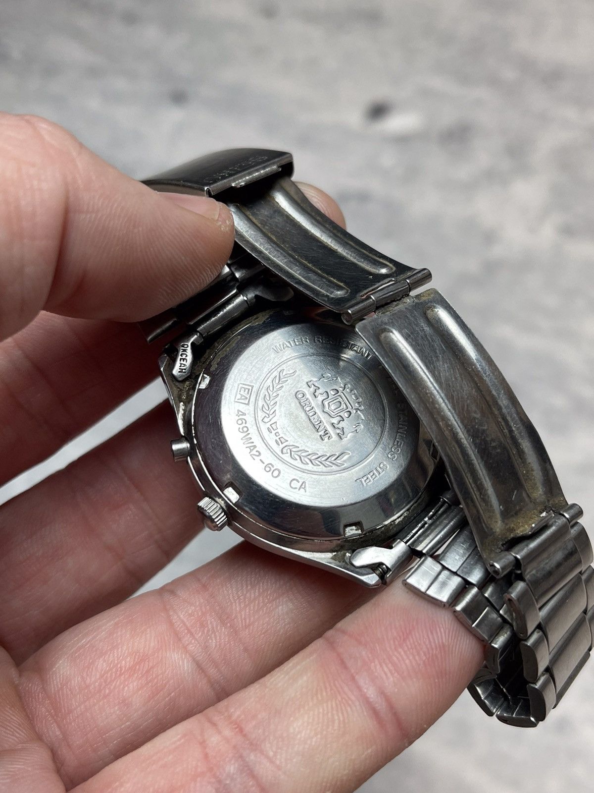 Japanese Brand × Orient 💙Vintage Orient avant-garde watch blue bracelet Size ONE SIZE - 7 Thumbnail