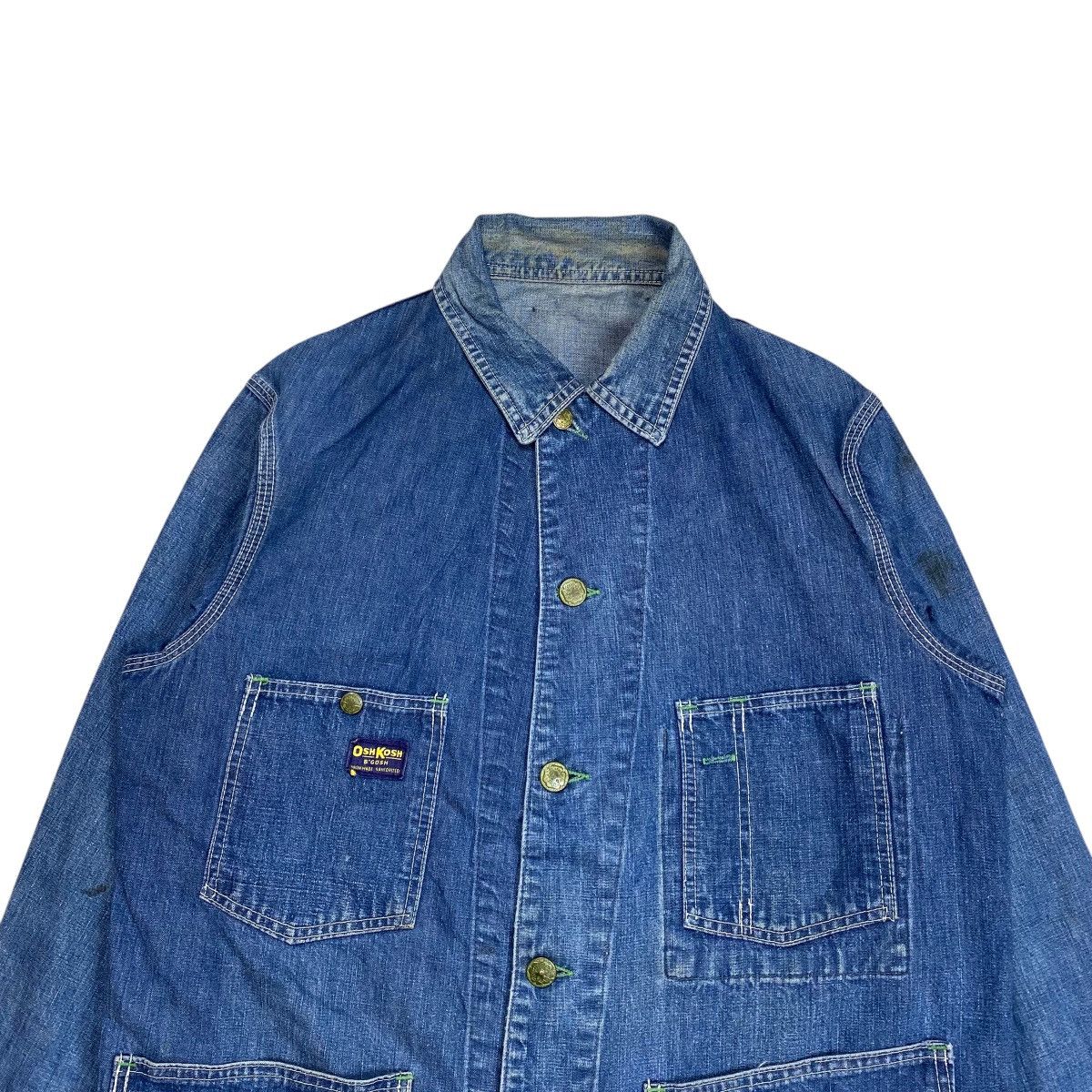 Oshkosh Vintage 70s Oshkosh B’Gosh Coverall Denim Chore Jacket Size US L / EU 52-54 / 3 - 7 Thumbnail