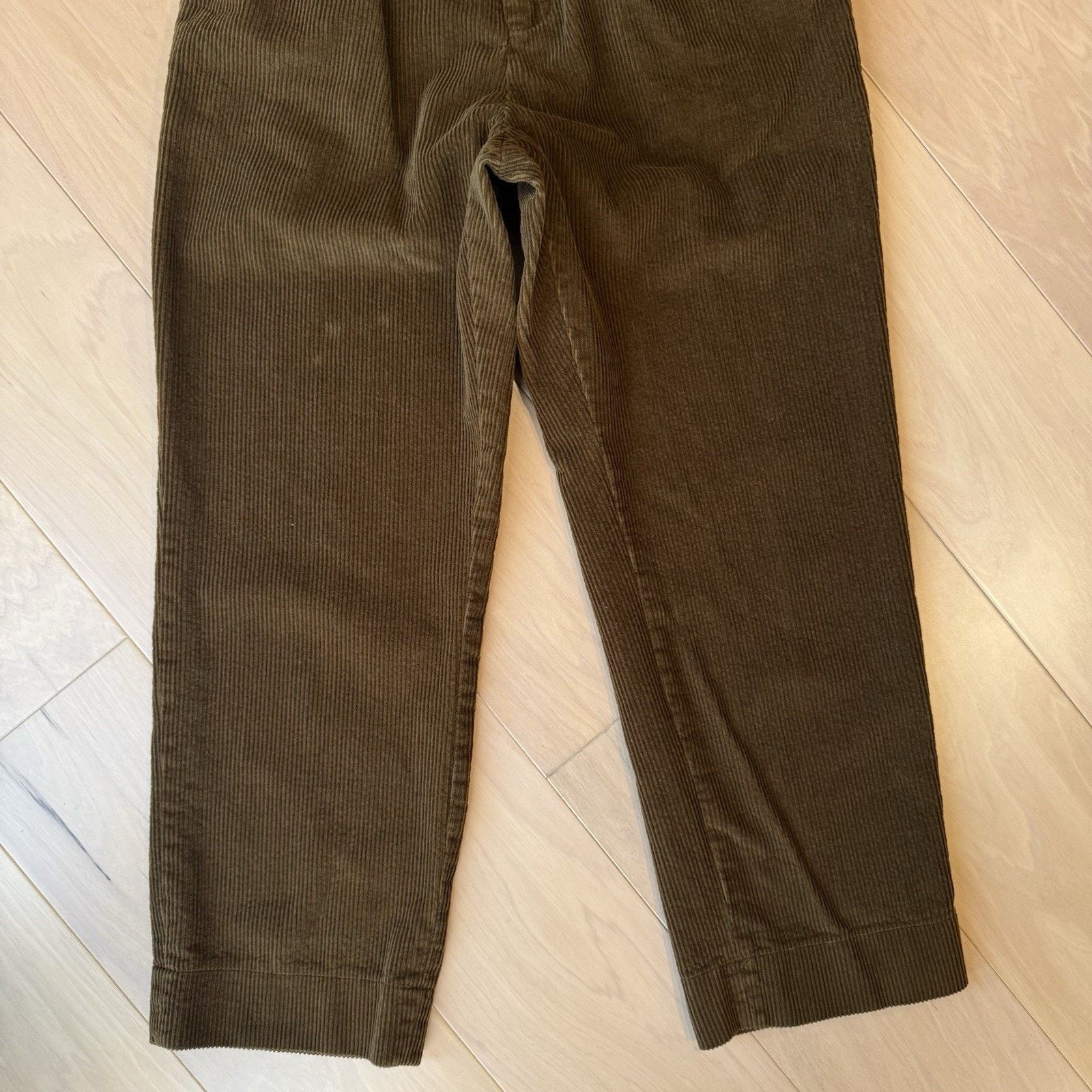 Other Non Stock MFG Corduroy Pants 31 Brown Minimalist Pleated Size US 31 - 4 Thumbnail