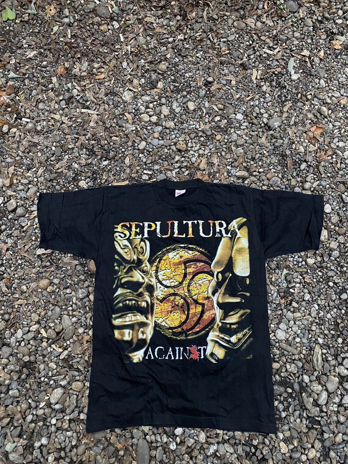 Band Tees × Rock T Shirt × Vintage Vintage 90s Sepultura Against 