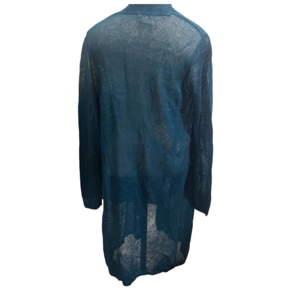 Designer CT1908 J.Jill Evergreen Open Cardigan M Size M / US 6-8 / IT 42-44 - 5 Thumbnail