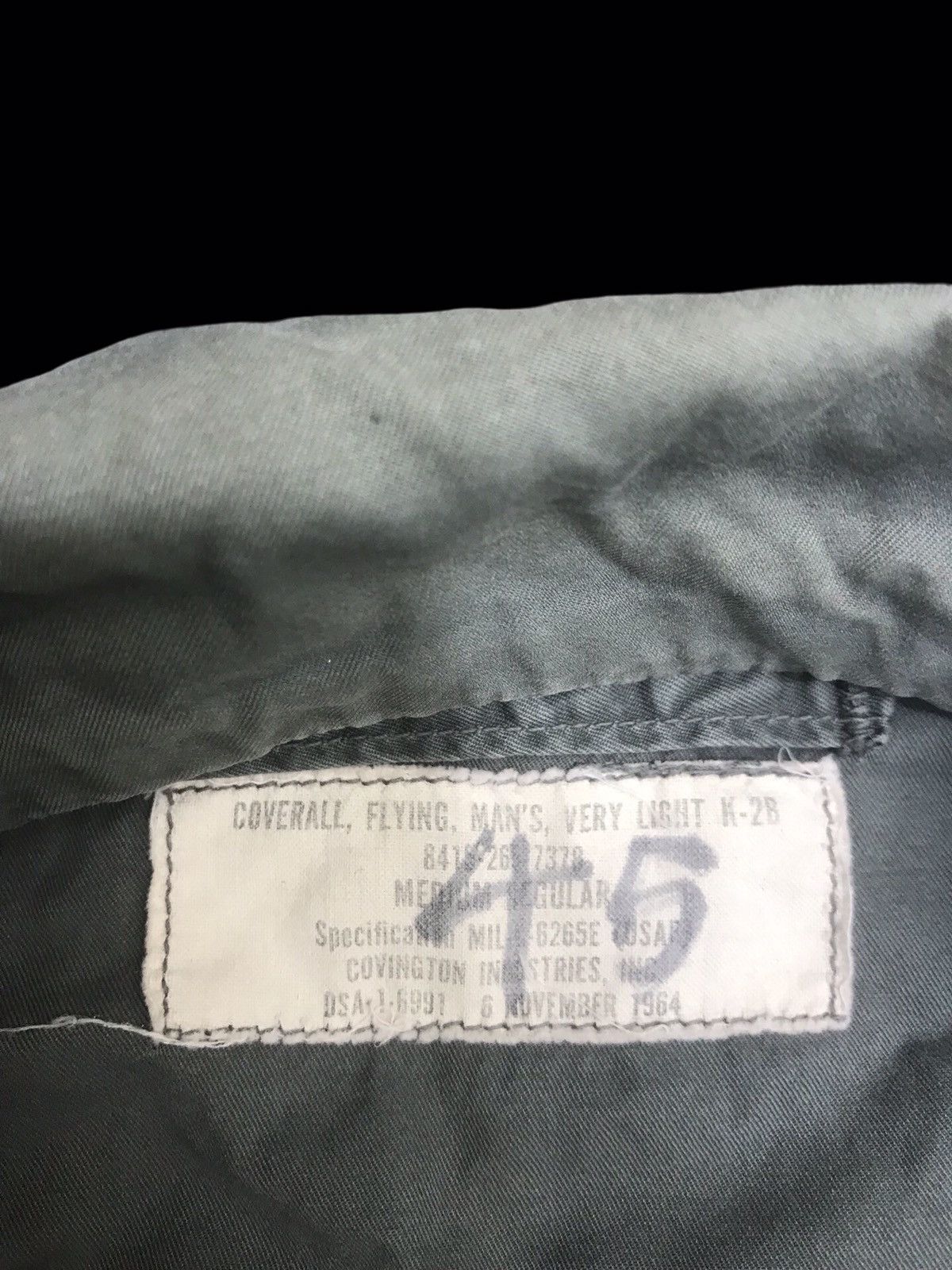 Vintage 💥VINTAGE 60s💥Very Rare 60s USAF Flight Overall F421 Size US 39 - 4 Thumbnail