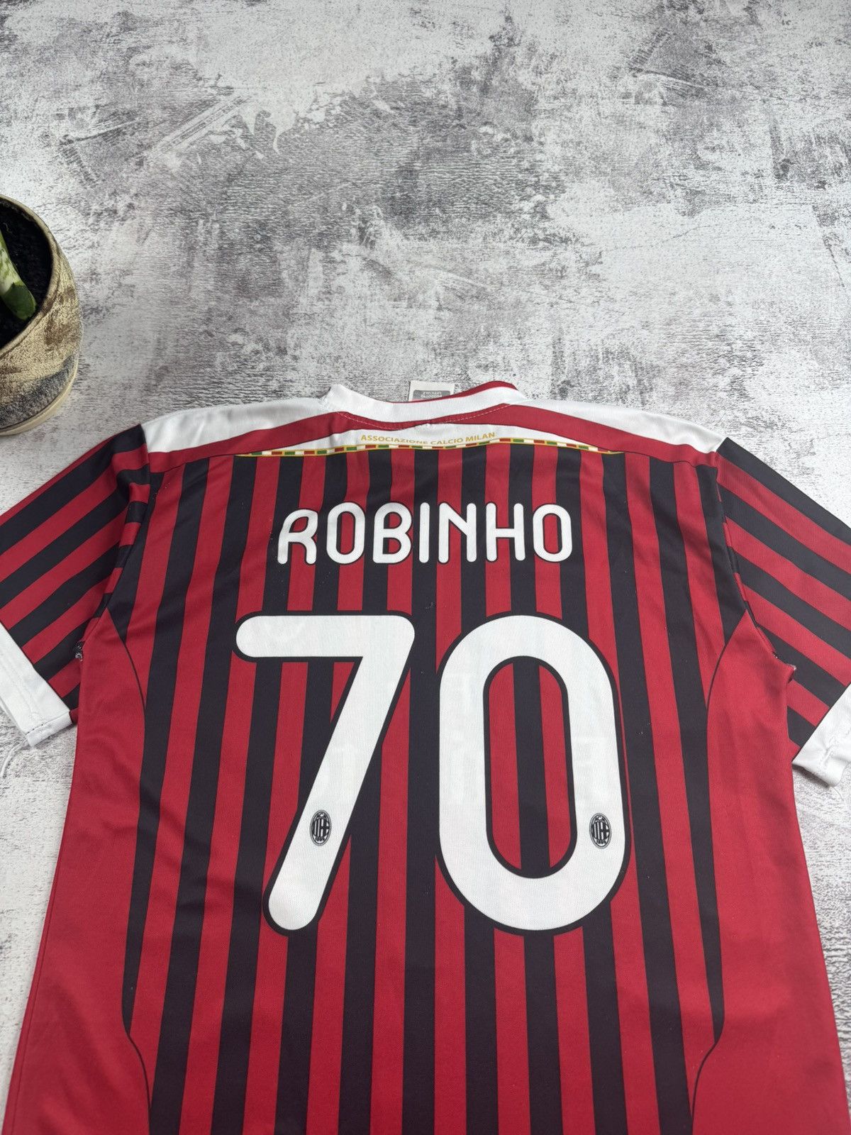 Vintage Milan Vintage Robinho Retro 2011 2012 Football Shirt Soccer Jersey T Shirt Tee Size US S / EU 44-46 / 1 - 17 Thumbnail