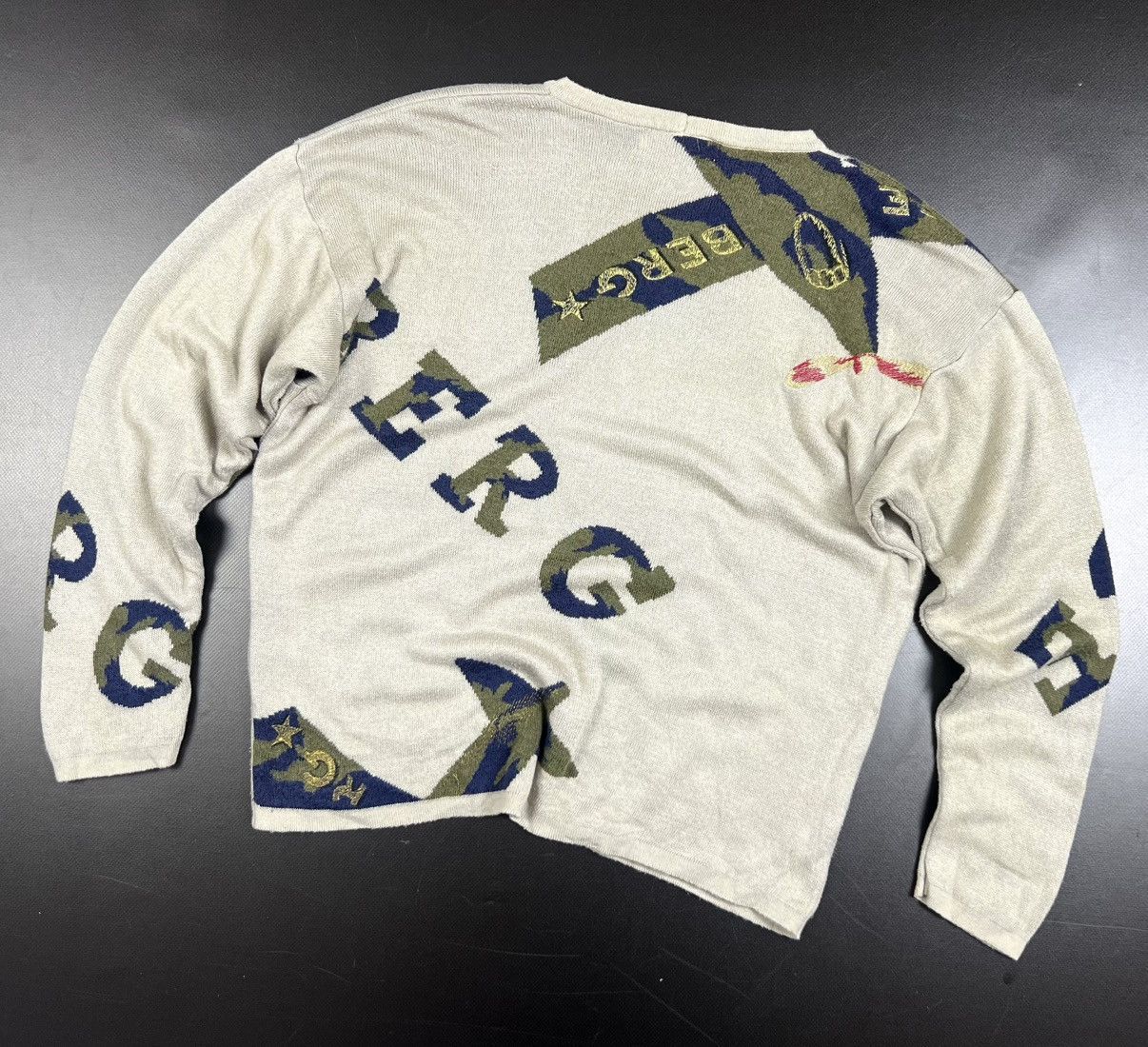 Iceberg × Vintage Vintage Iceberd Airplane Embroidered Logo Sweater Size S Size US XS / EU 42 / 0 - 2 Thumbnail