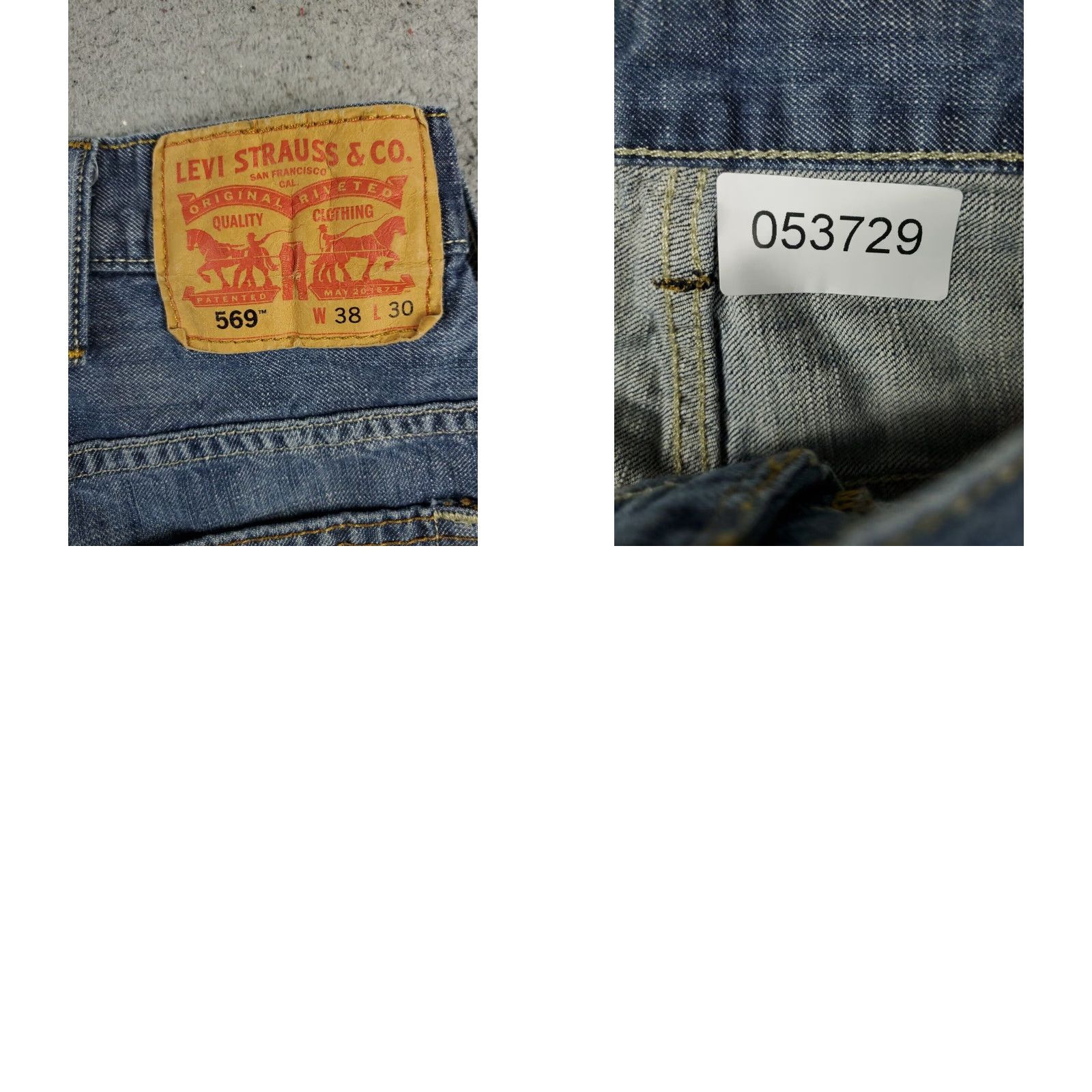 Levi's VINTAGE Levi's 569 Jeans Mens Size 38x28 Blue Straight Fit Denim Pants Size US 38 / EU 54 - 8 Thumbnail