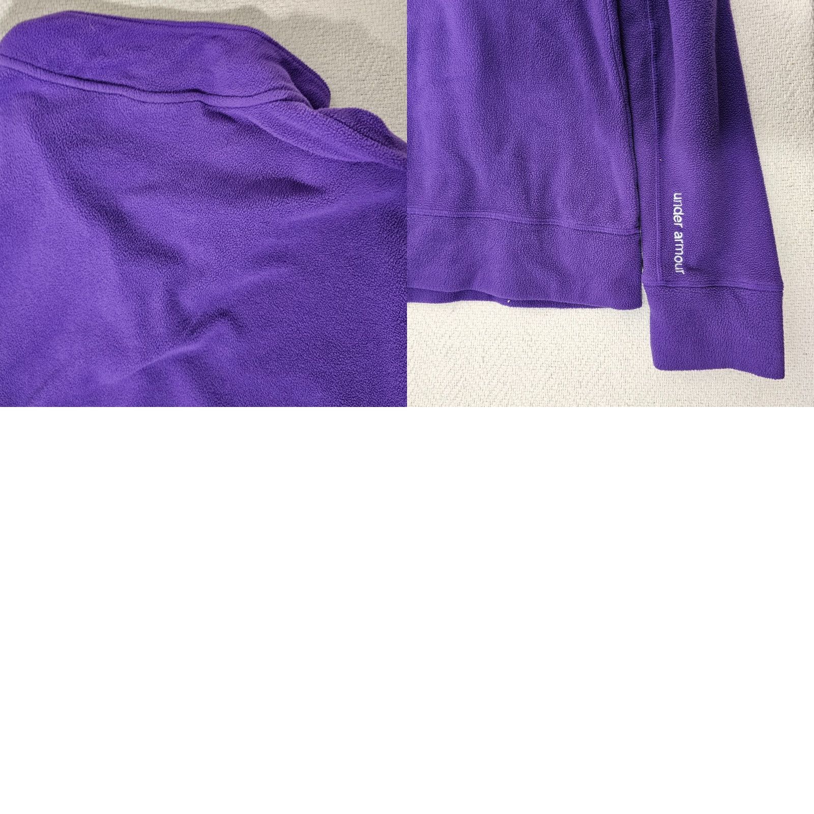 Under Armour Under Armour Pullover Womens L 1/4 Zip Purple Kangaroo Pocket Run Size L / US 10 / IT 46 - 8 Thumbnail