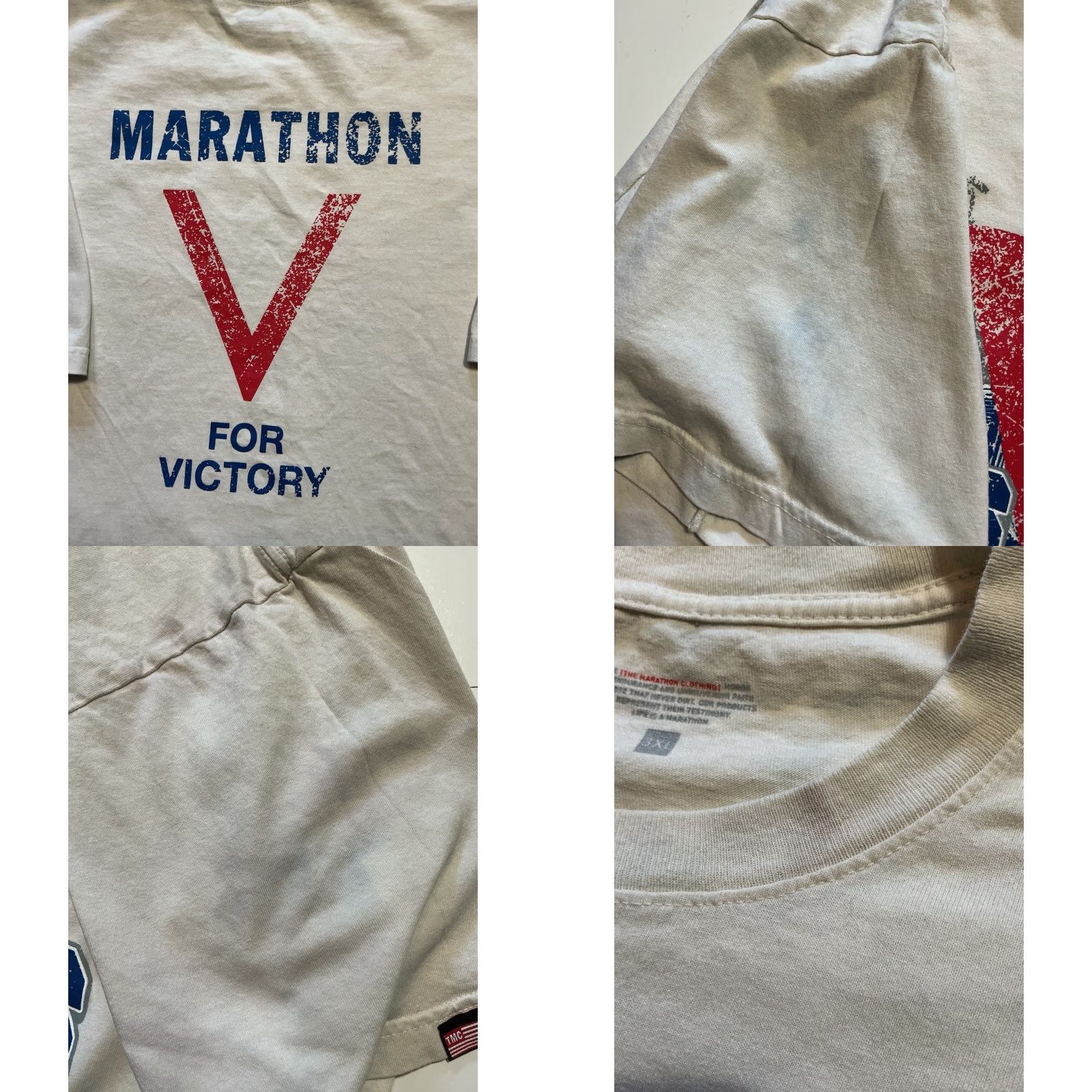 Champion VINTAGE The Marathon Clothing TMC Los Angeles Champions 2024 Victory Nipsey T-Shirt 3XL White Shirt Mens Size US XXL / EU 58 / 5 - 8 Thumbnail