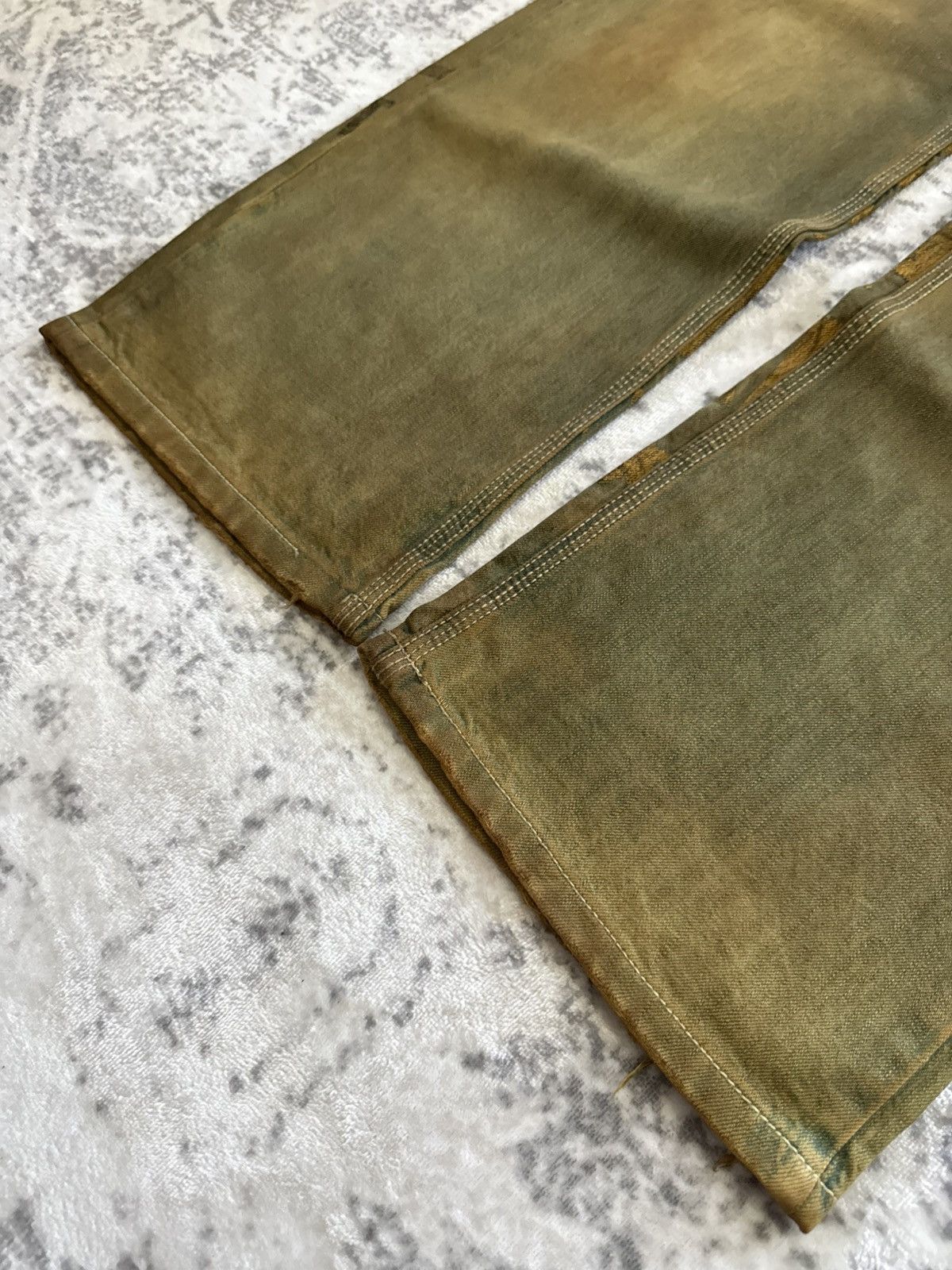 Carhartt RealBvoice Japan Mud Wash Overprint Carpenter Baggy Jeans Size US 34 / EU 50 - 19 Thumbnail