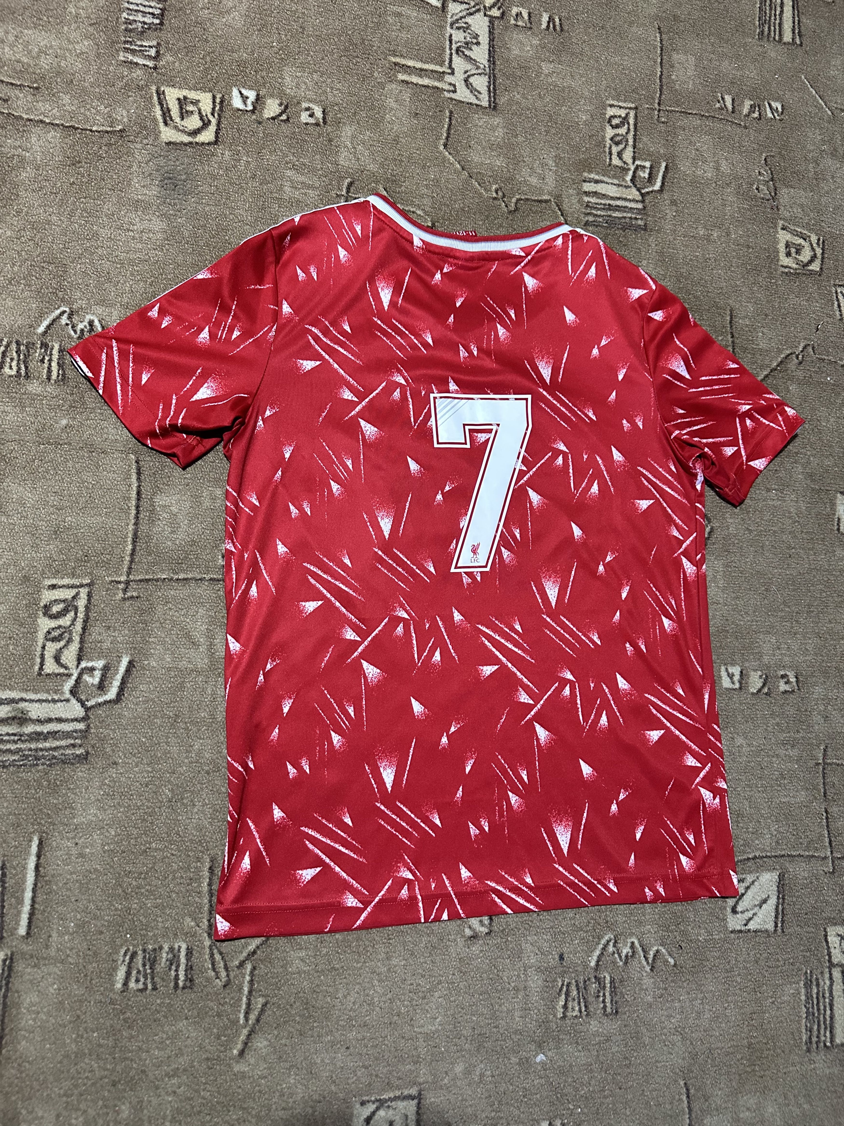 Vintage Football jersey Liverpool # 7 Boys 11-12Y Candy 1989-90 Size US XXS / EU 40 - 5 Thumbnail
