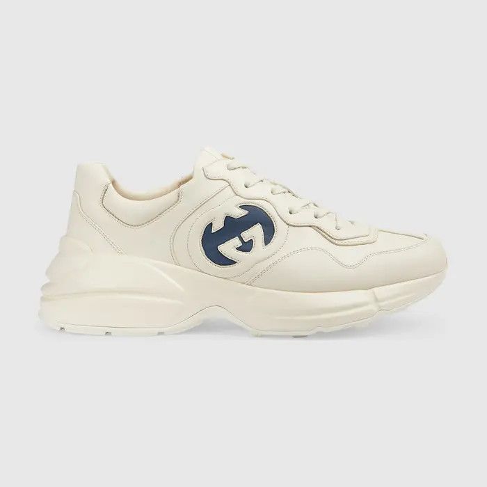Gucci oc11z526 Interlocking G Rhyton Sneakers in Ivory Size US 13 / EU 46 - 1 Thumbnail