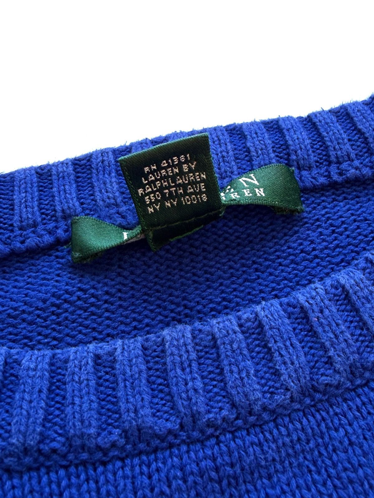 Ralph Lauren Ralph Lauren Women Vintage USA Big Logo Blue Sweater Size M Size M / US 6-8 / IT 42-44 - 6 Thumbnail