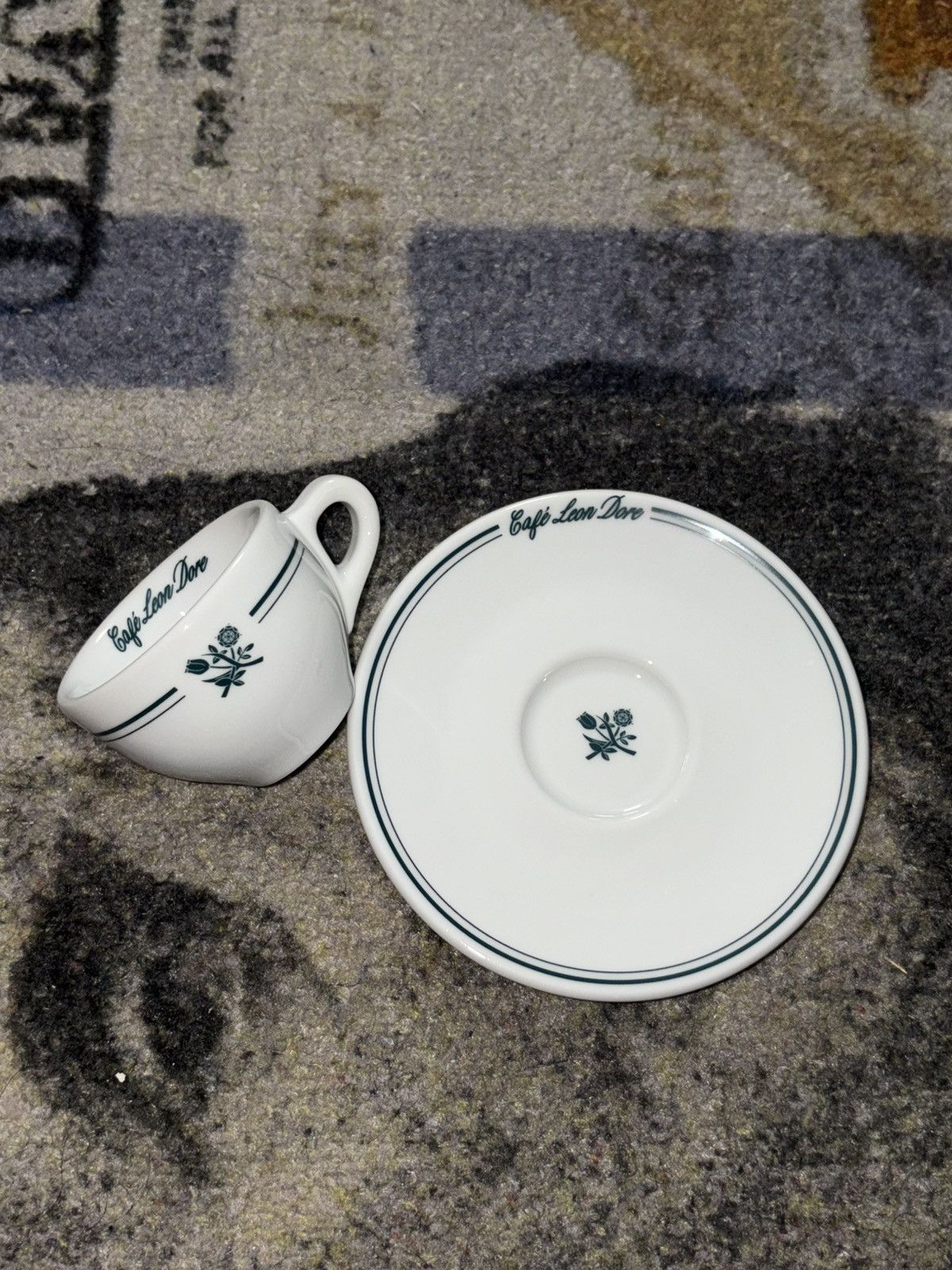Aime Leon Dore Cafe Leon Dore Expresso Cup & Saucer Set