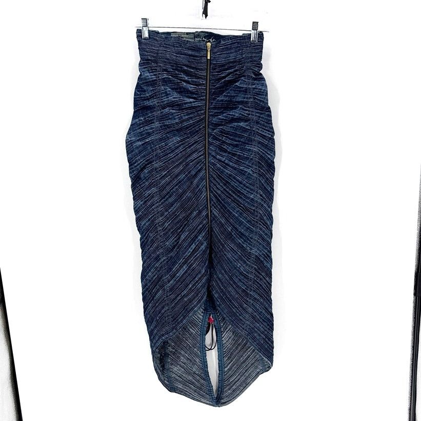 Other Saaksha & Kinni Square Cut Denim Bustier With Skirt S modern Size 26" / US 2 / IT 38 - 3 Thumbnail